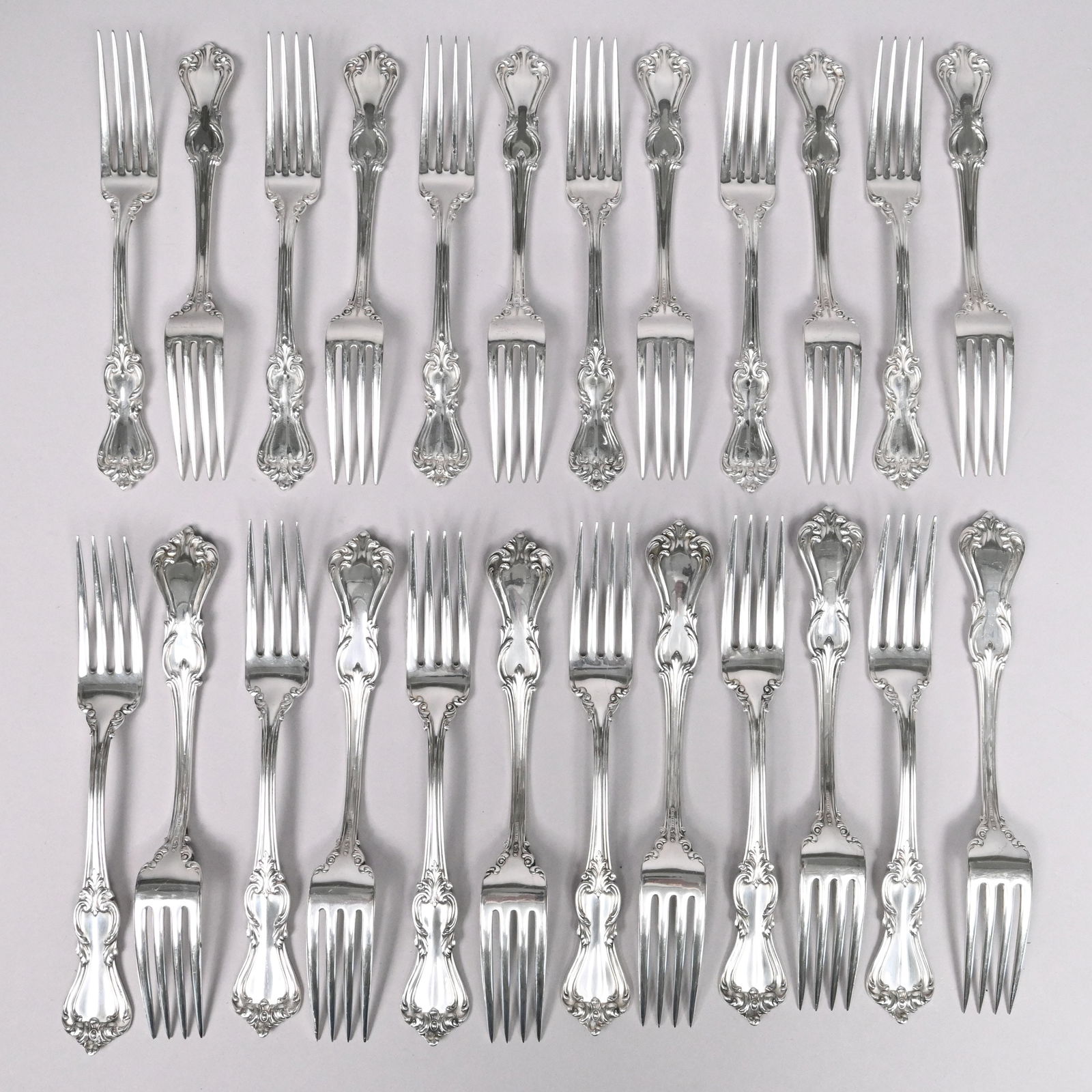American Sterling Silver Flatware Service - 6