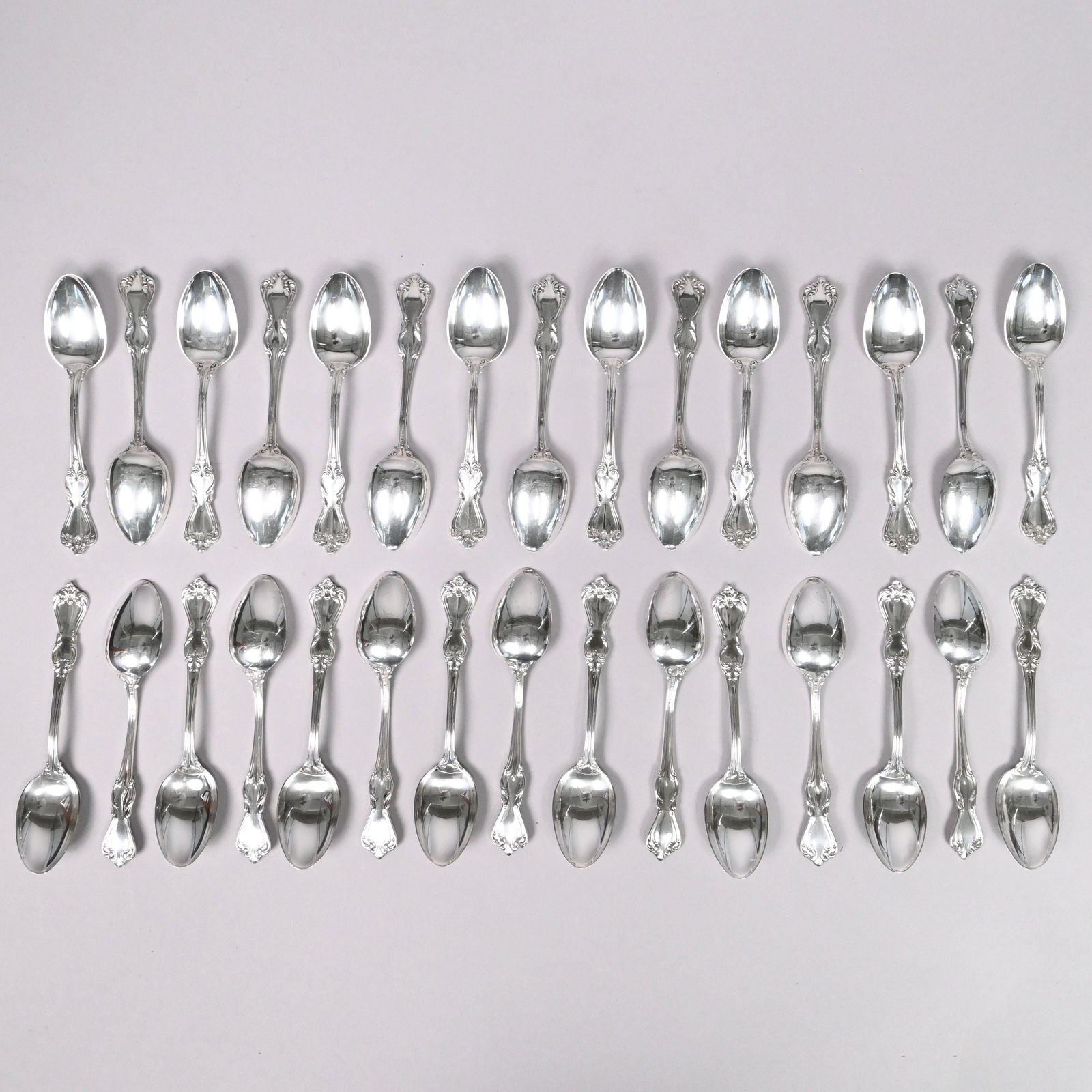 American Sterling Silver Flatware Service - 9