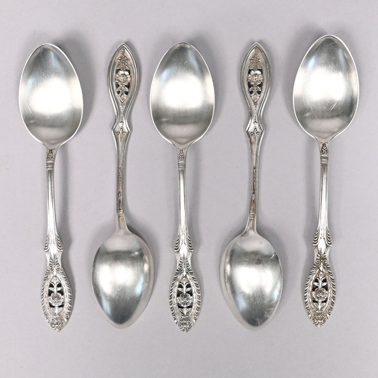 American Sterling Silver Flatware Service - 10
