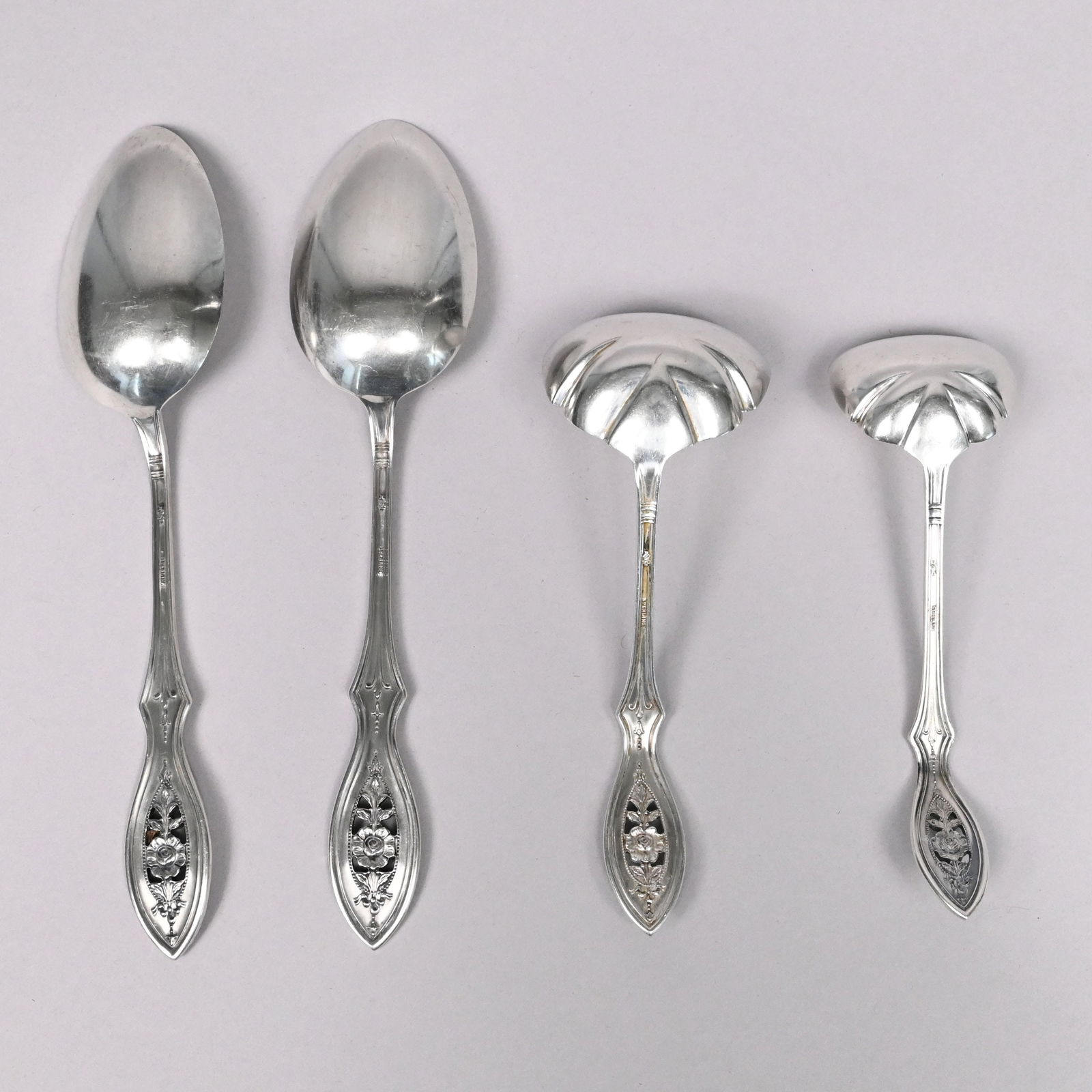 American Sterling Silver Flatware Service - 13