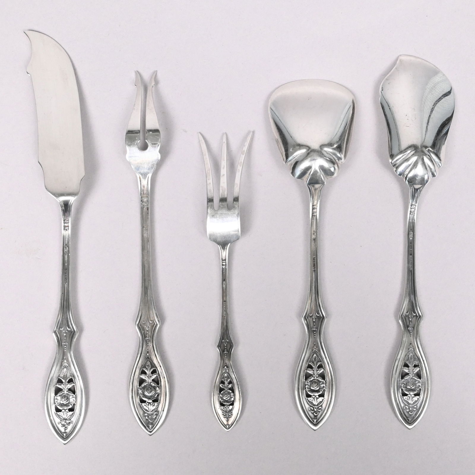 American Sterling Silver Flatware Service - 17
