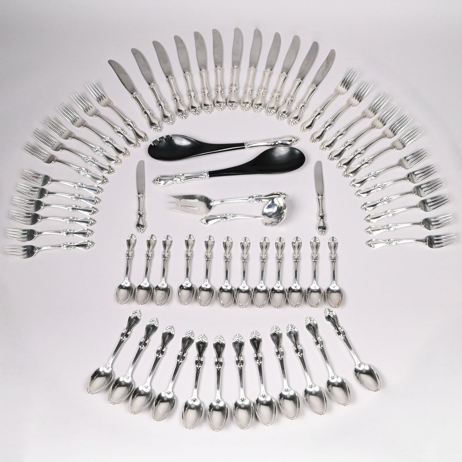 American Sterling Silver Flatware Service (1 of 14)