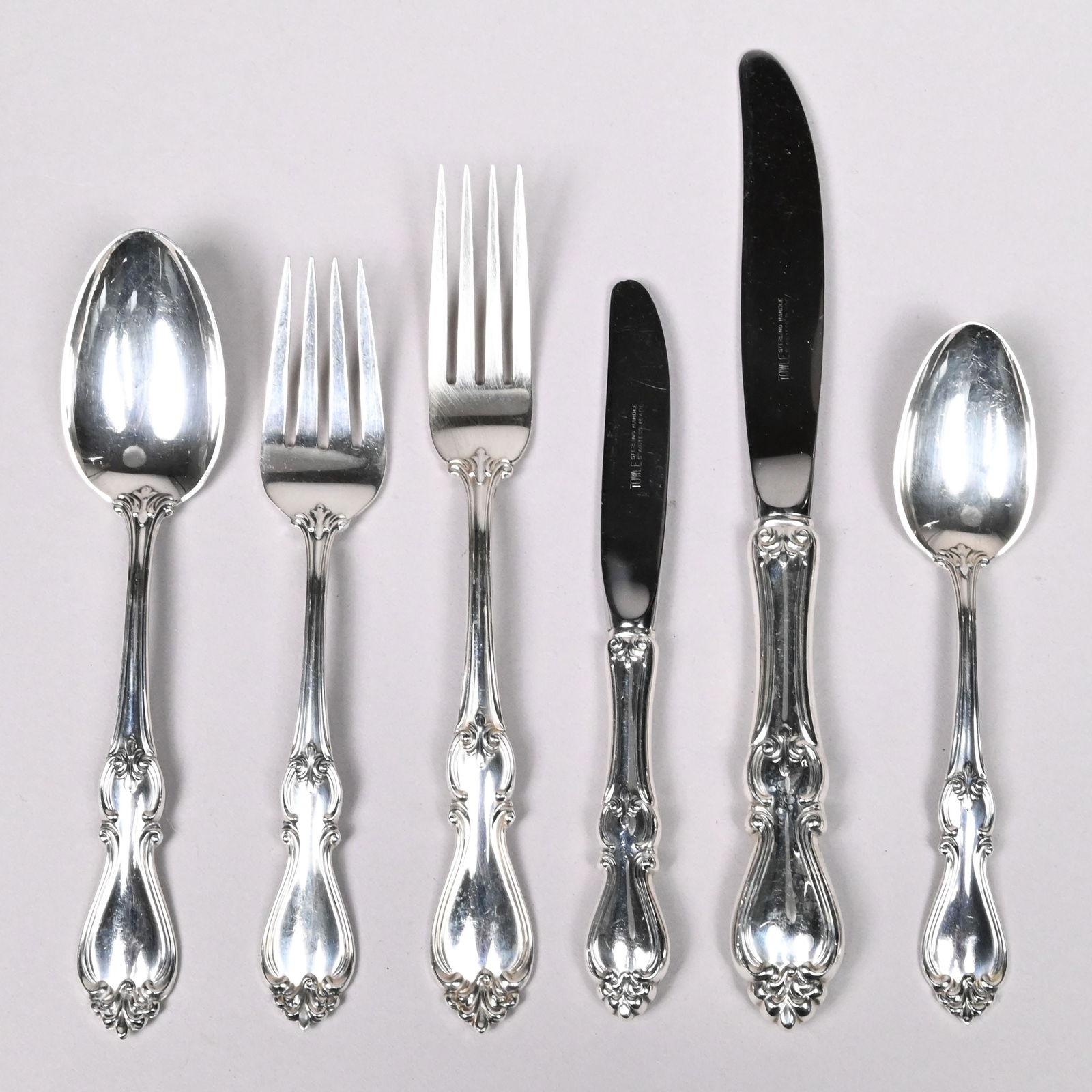 American Sterling Silver Flatware Service - 2