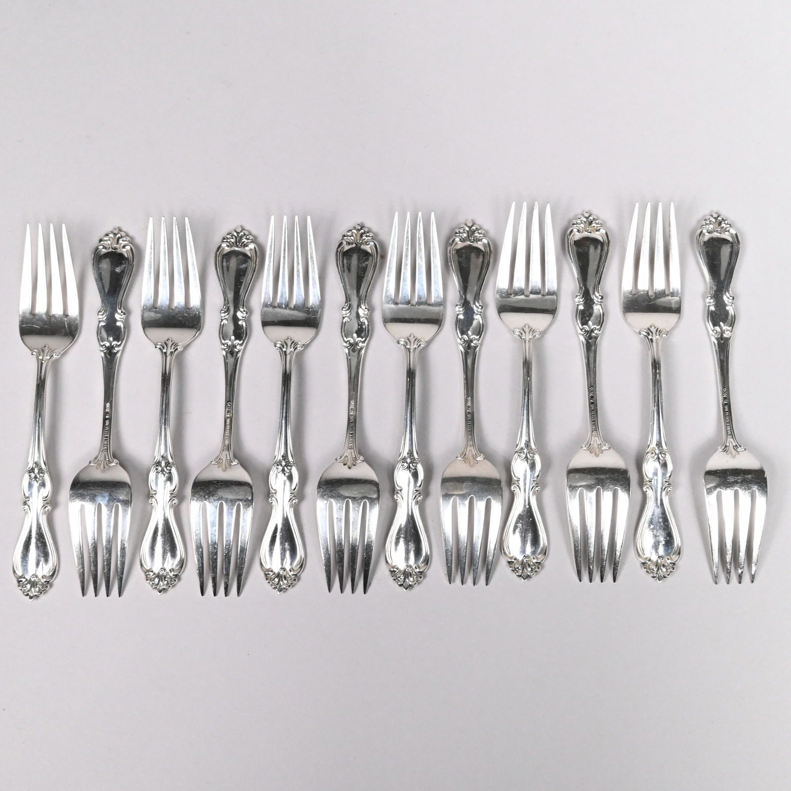 American Sterling Silver Flatware Service - 8