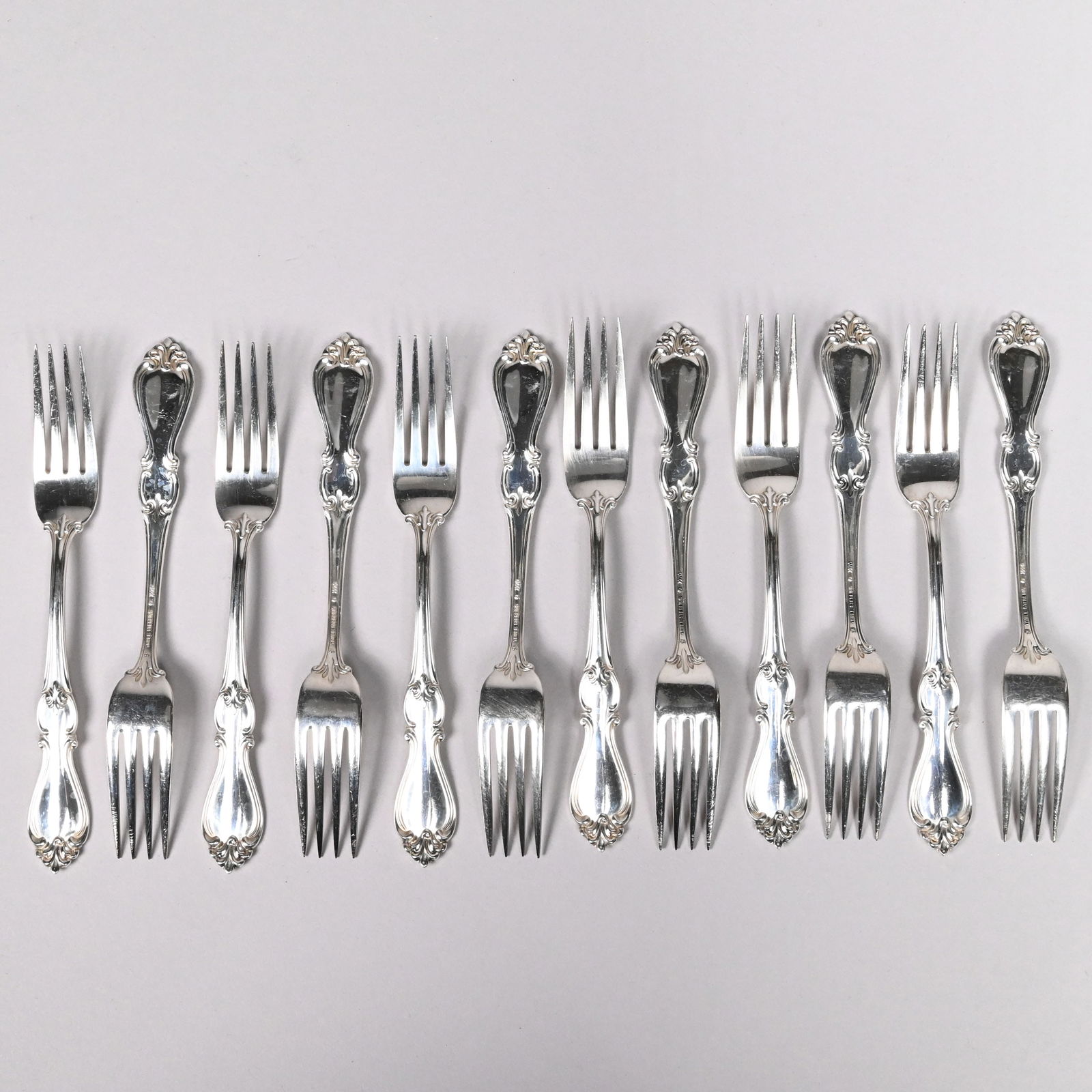 American Sterling Silver Flatware Service - 9
