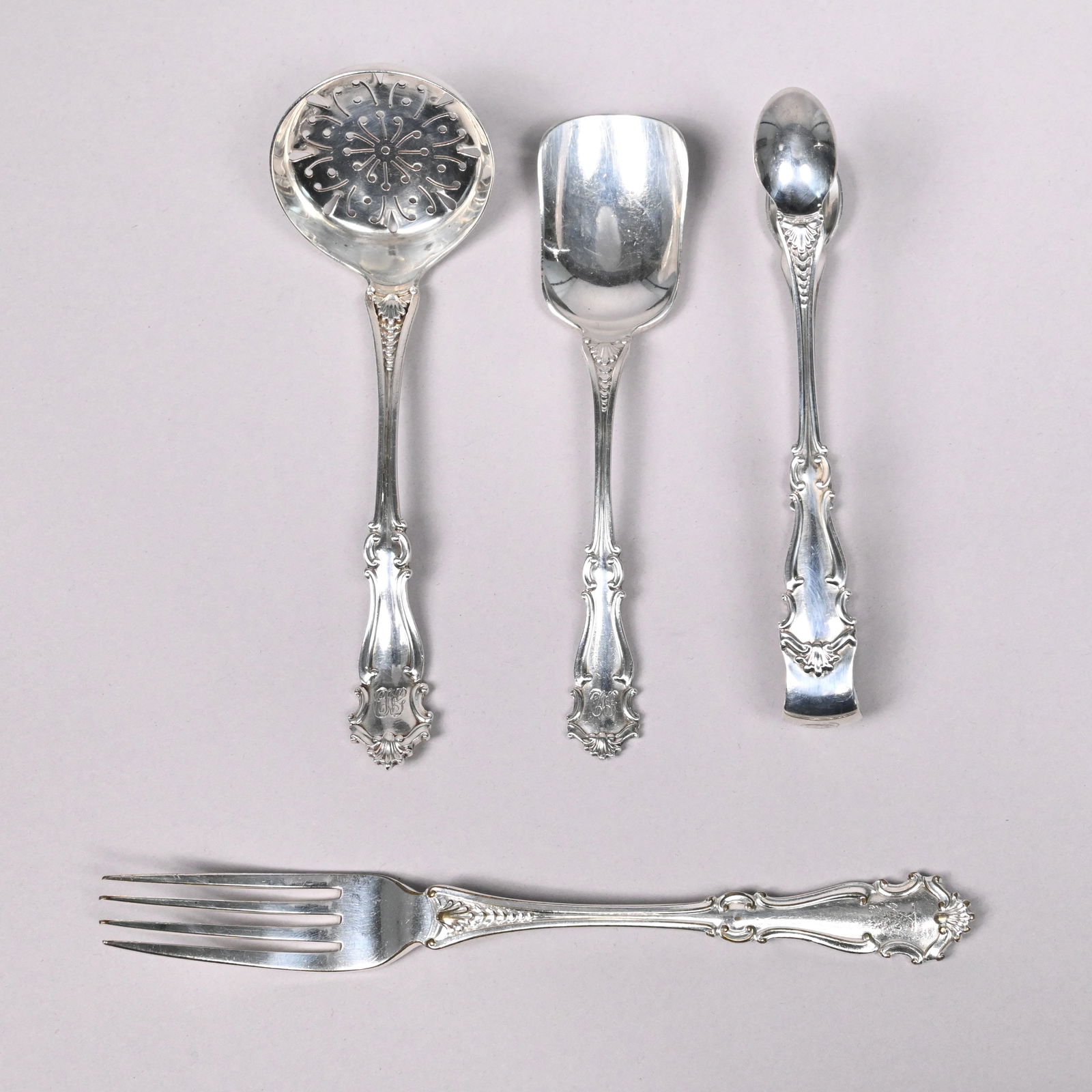 Edward VII Sterling Silver Flatware Service - 12