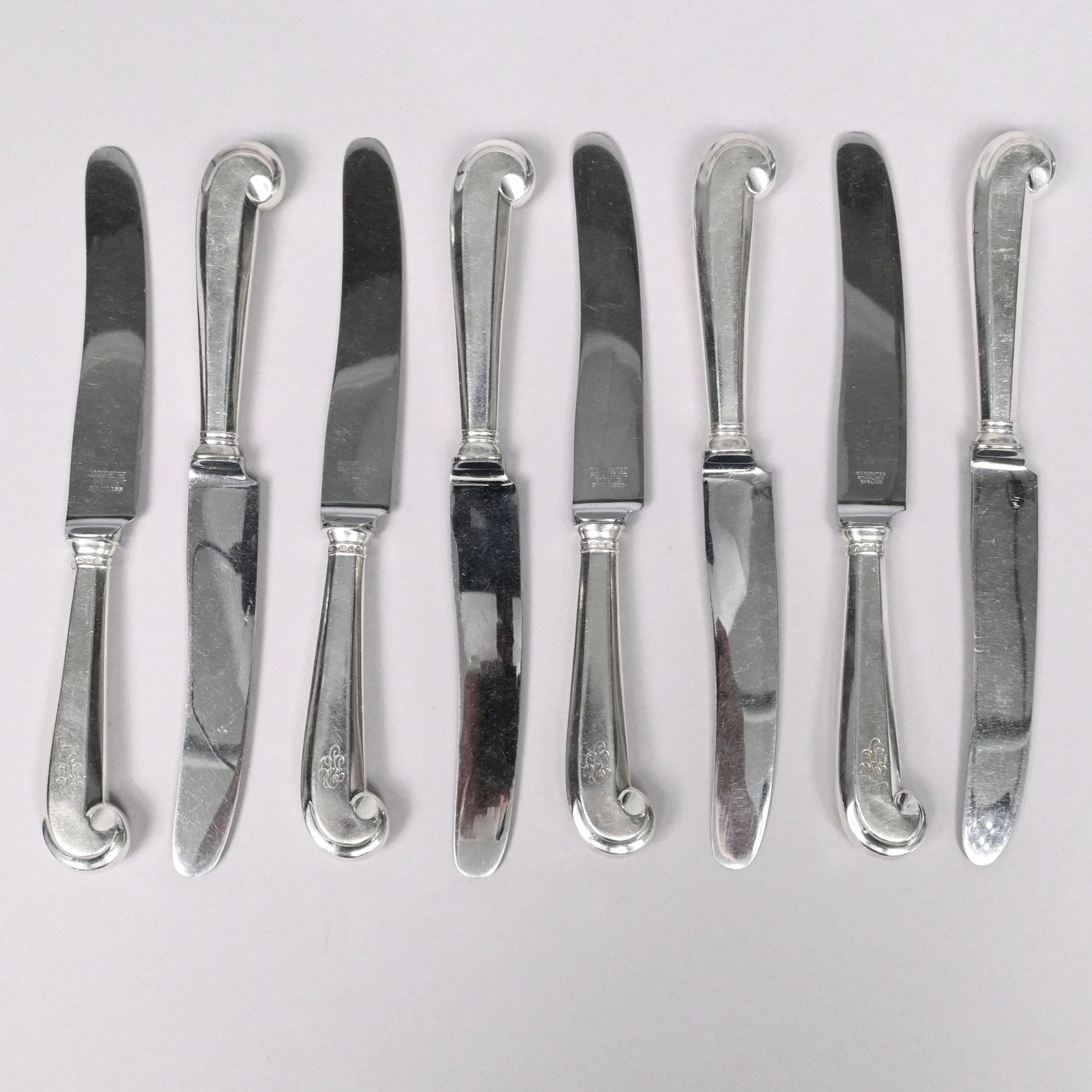 Queen Elizabeth Silver Part Flatware Service - 11