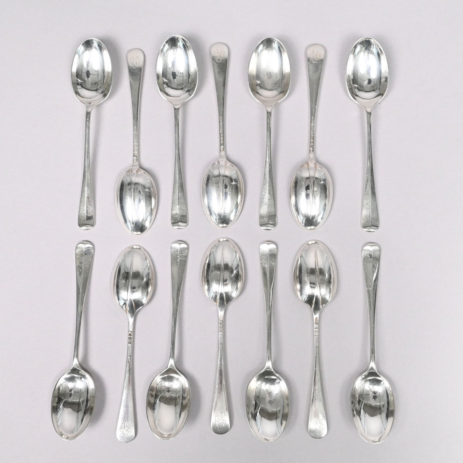 Queen Elizabeth Silver Part Flatware Service - 8