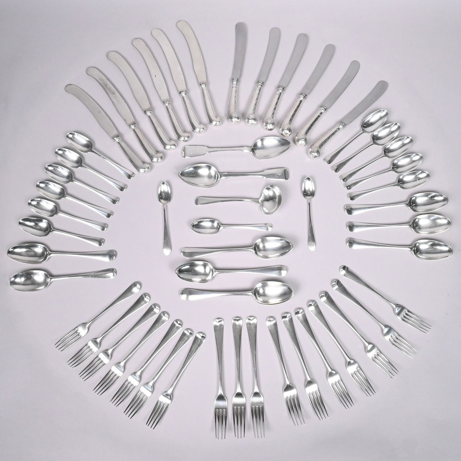Group of Georgian & Later Sterling Silver Flatware (1 of 15)