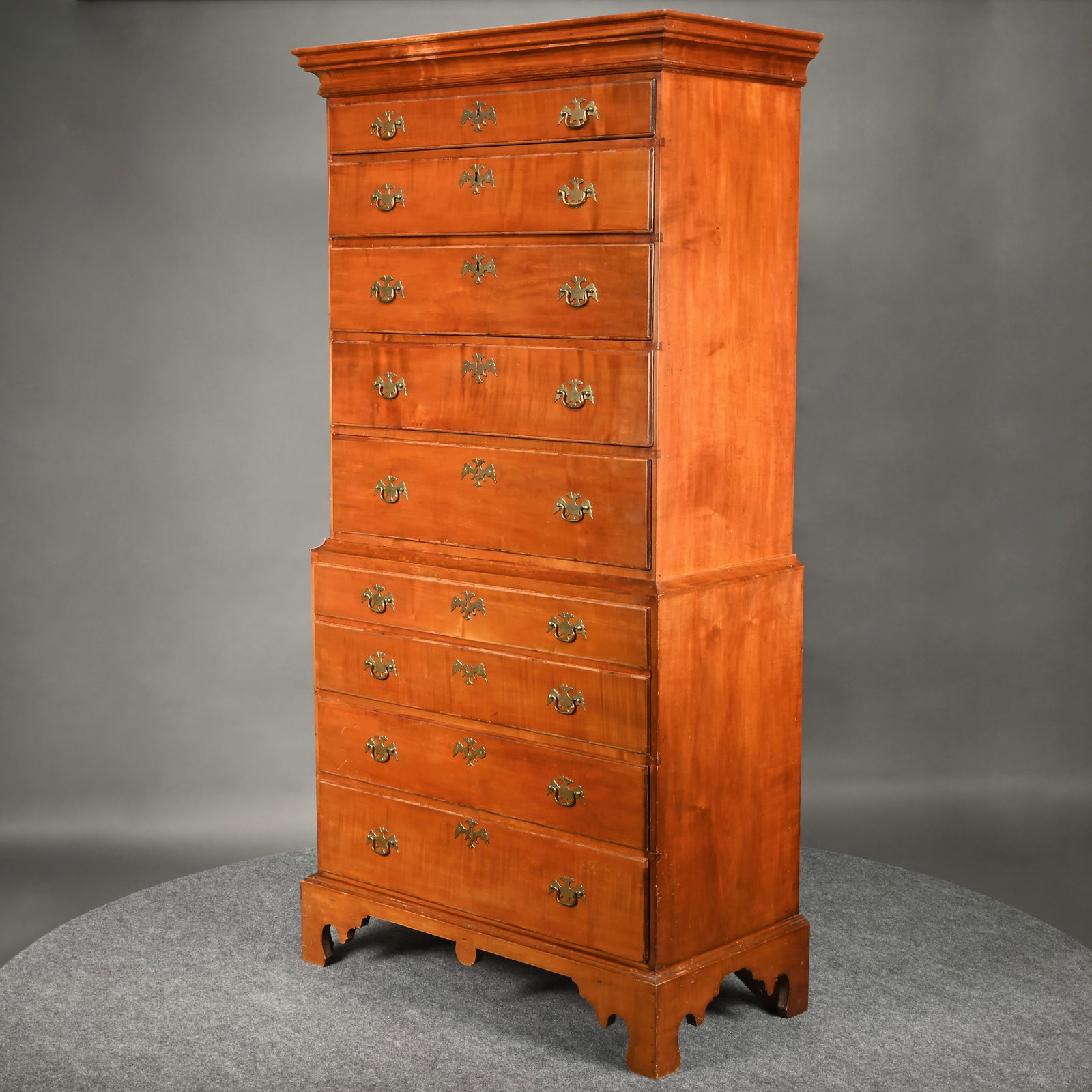 Chippendale Maple Chest-on-Chest, Campton, NH - 3