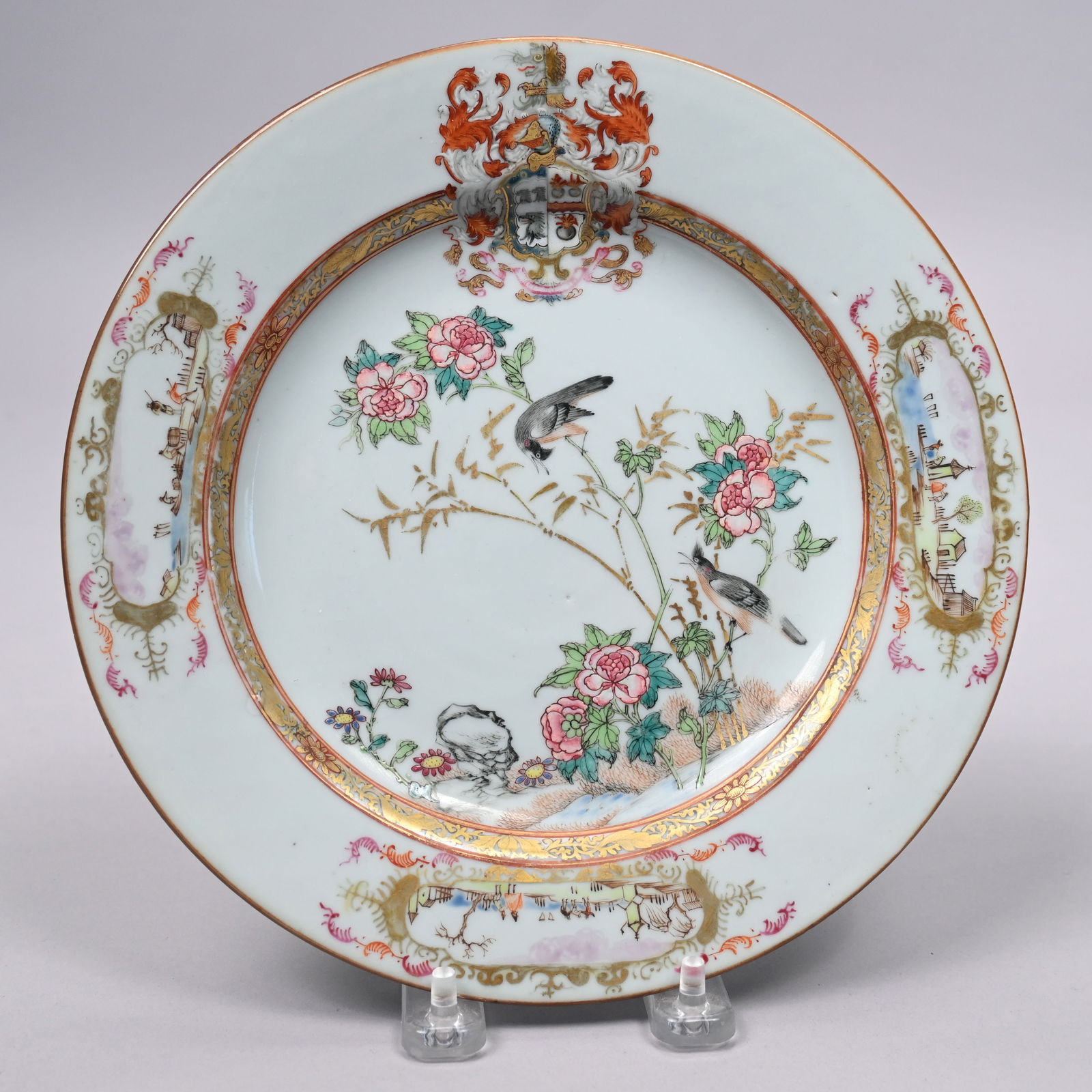 Chinese Export Porcelain Armorial Plate, Qianlong (1 of 3)