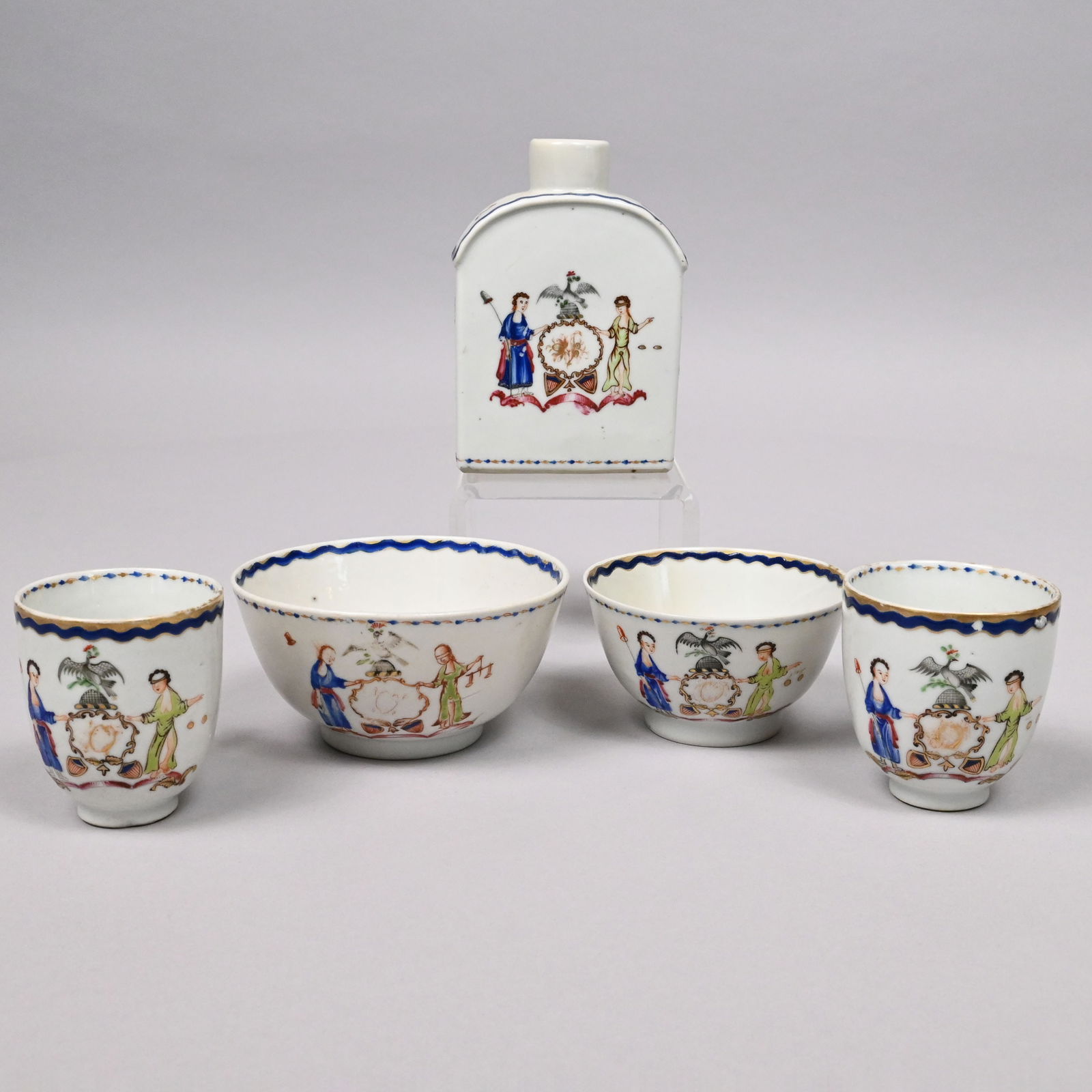 Five Chinese Export Porcelain Amer Market Teawares (1 of 19)