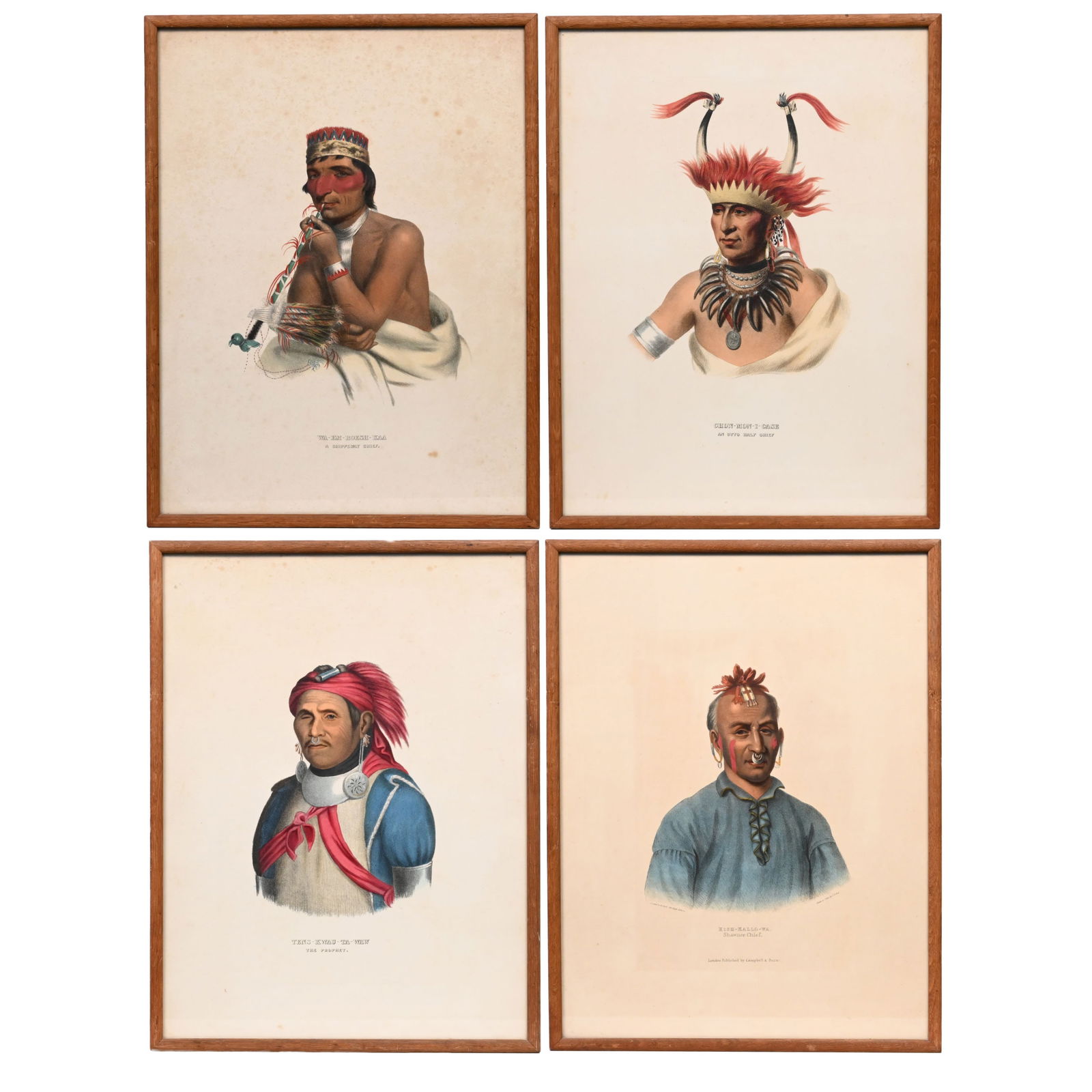 Set of Four McKenney and Hall Indian Prints (1 of 13)