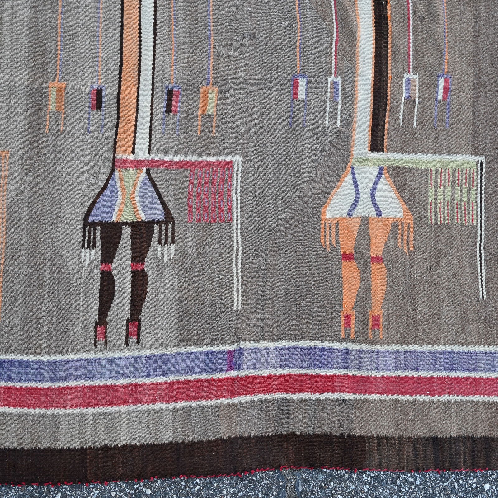 Large Navajo Yei Wool Weaving - 10