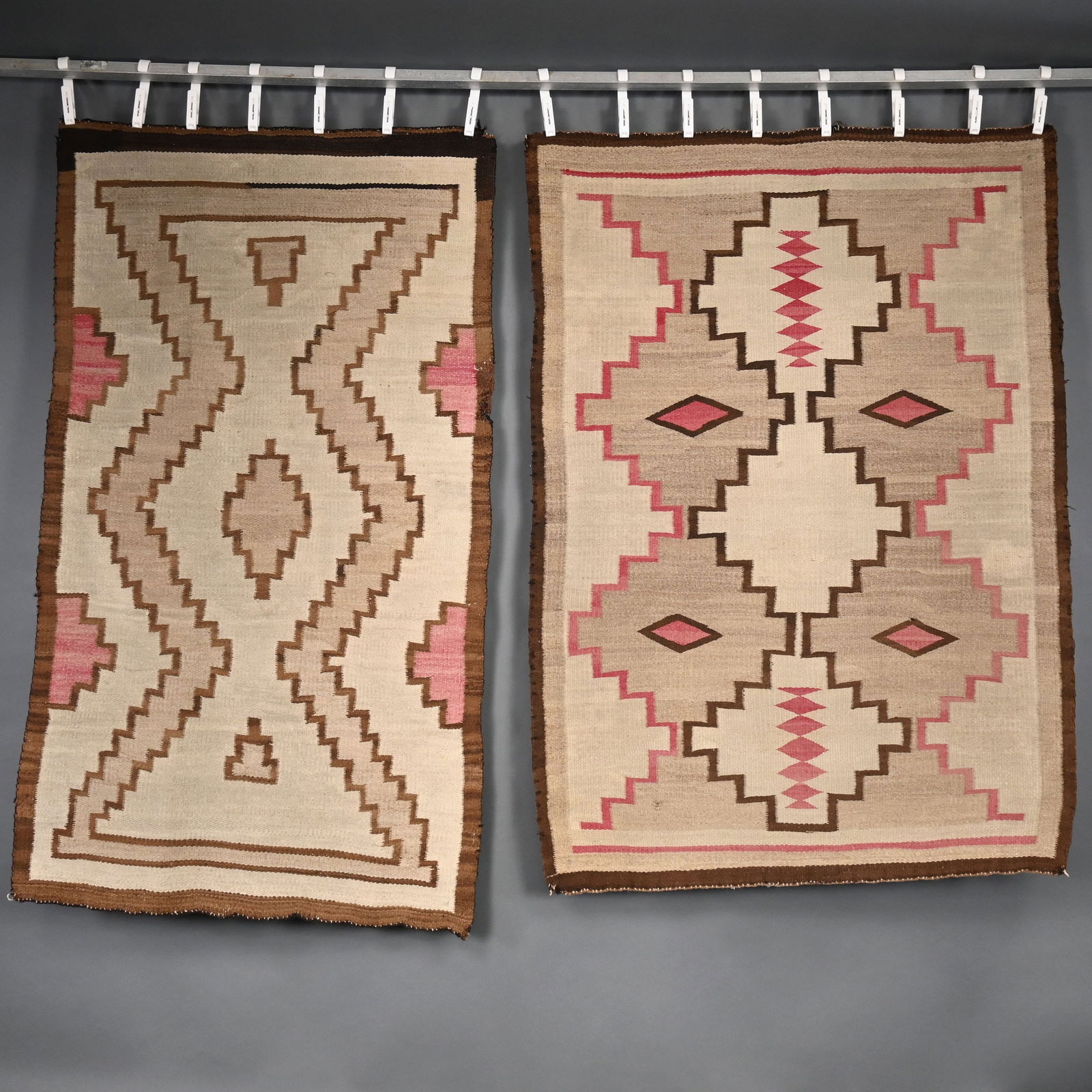 Two Navajo Woven Wool Rugs - 6