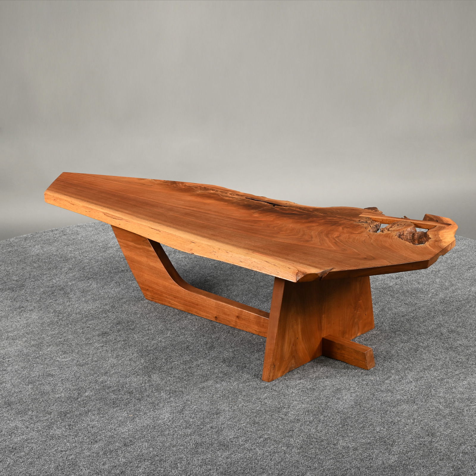 Rare George Nakashima Sled-base Coffee Table - 4