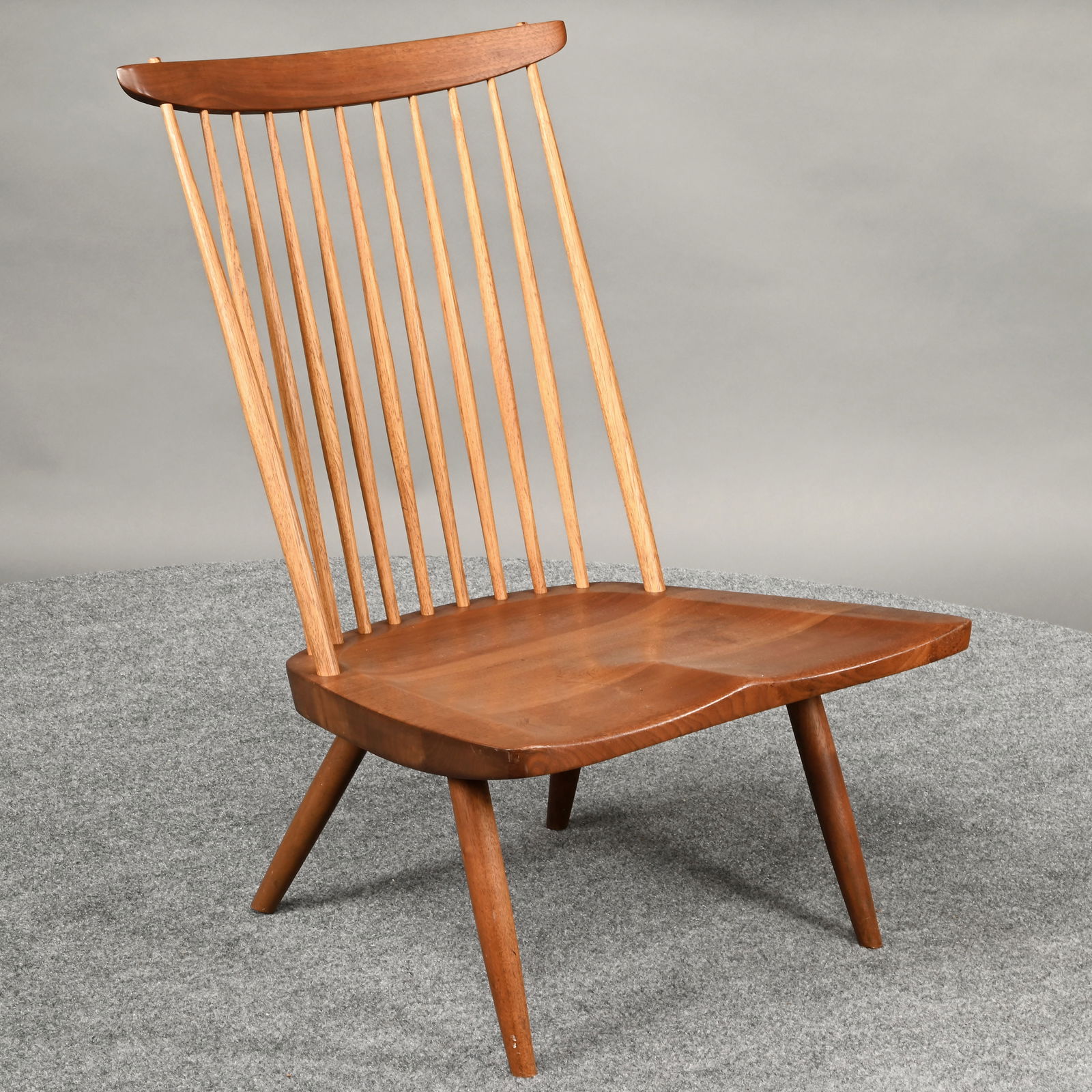 George Nakashima Walnut & Hickory Lounge Chair (1 of 11)