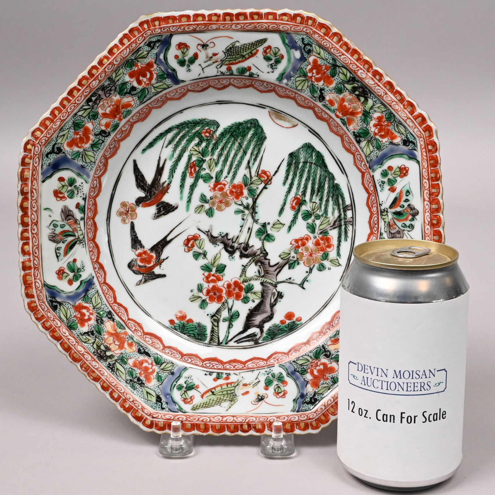 Chinese Export Porcelain Octagonal Plate, Kangxi - 2