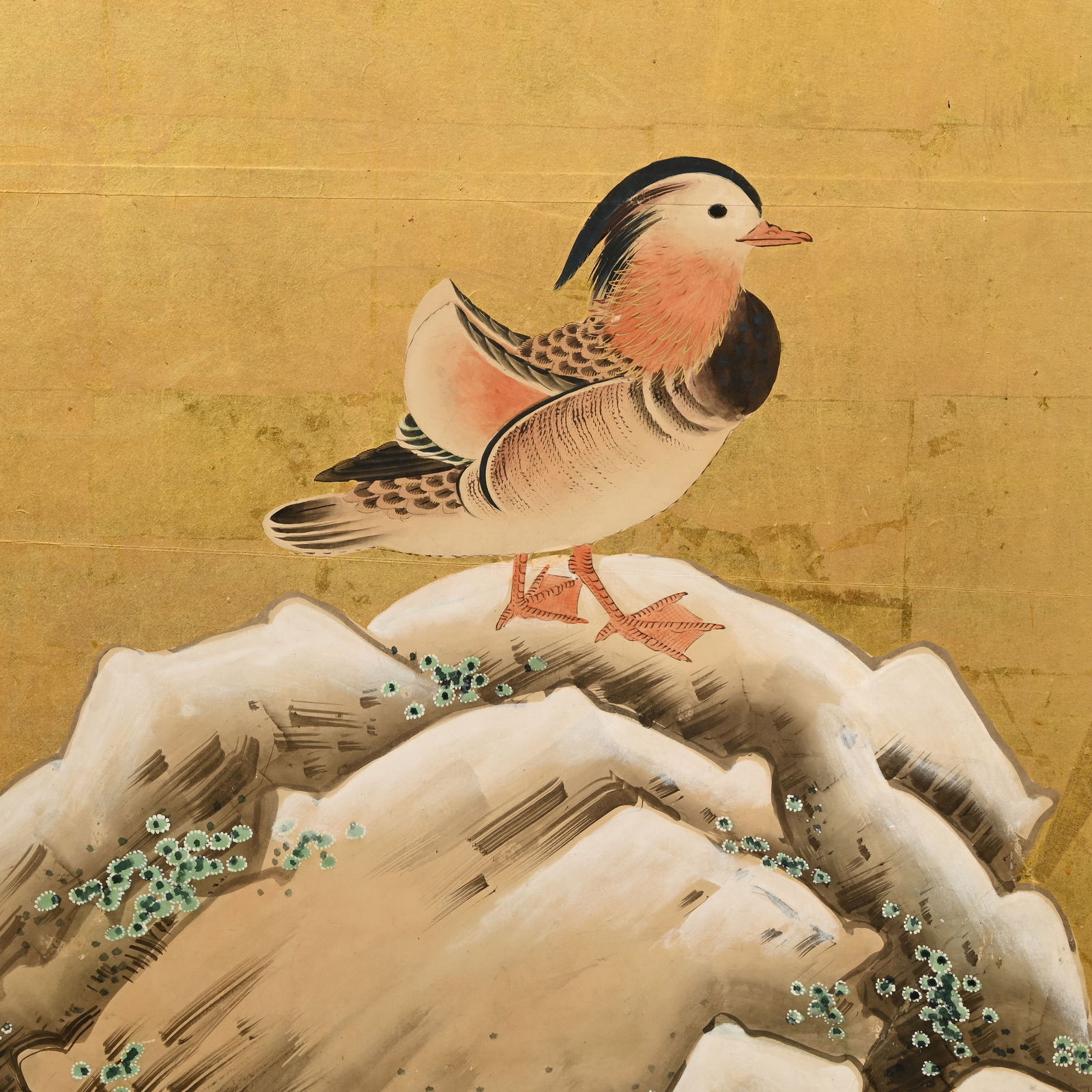 Japanese Gold Leaf Six-Panel Screen - 13