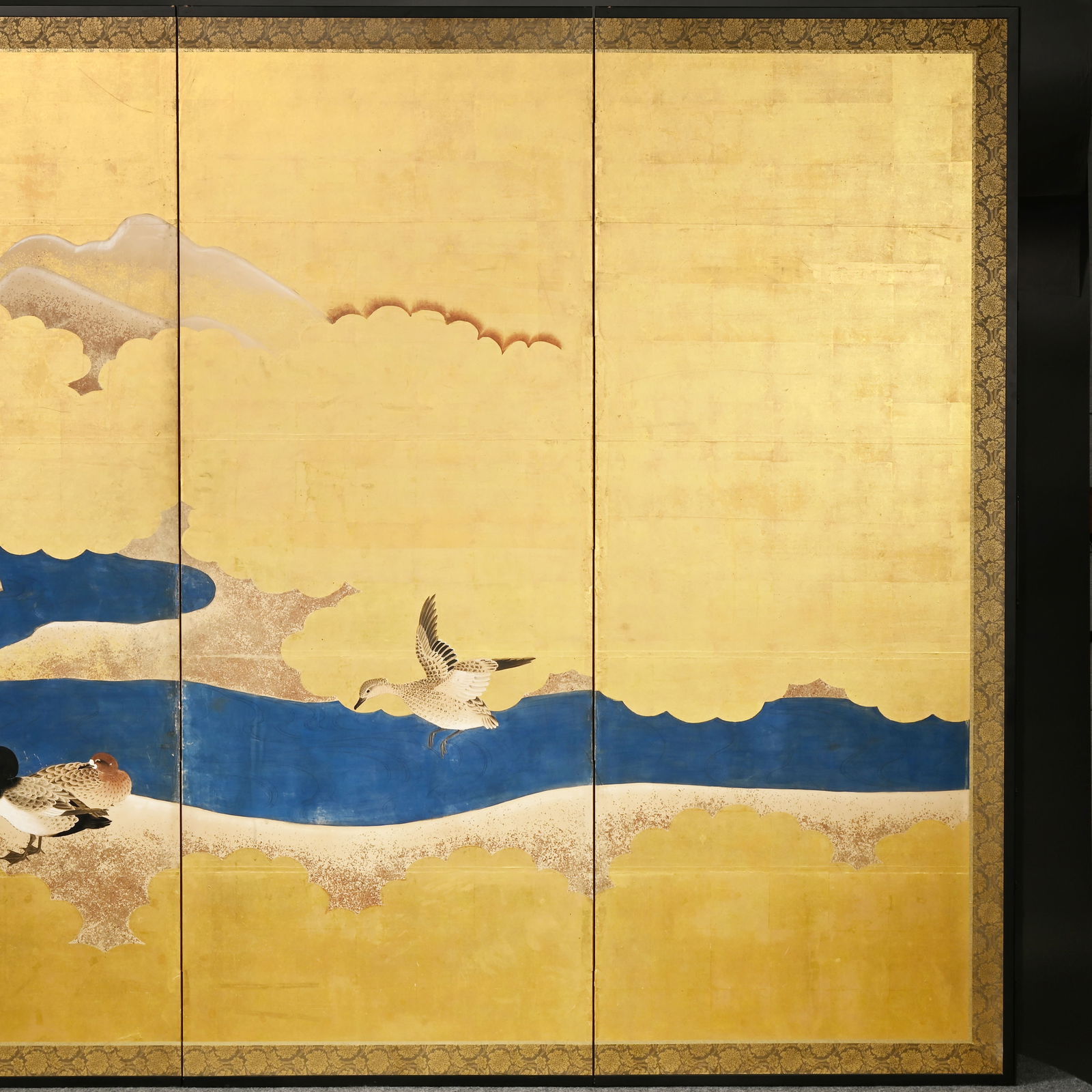 Japanese Gold Leaf Six-Panel Screen - 6