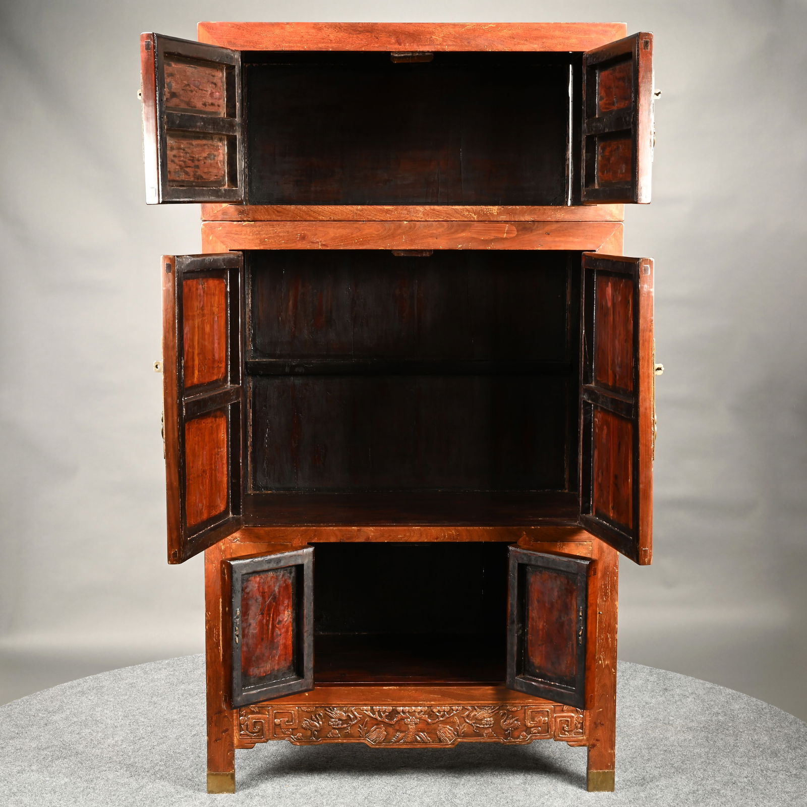 Chinese Hardwood Compound Cabinet - 10
