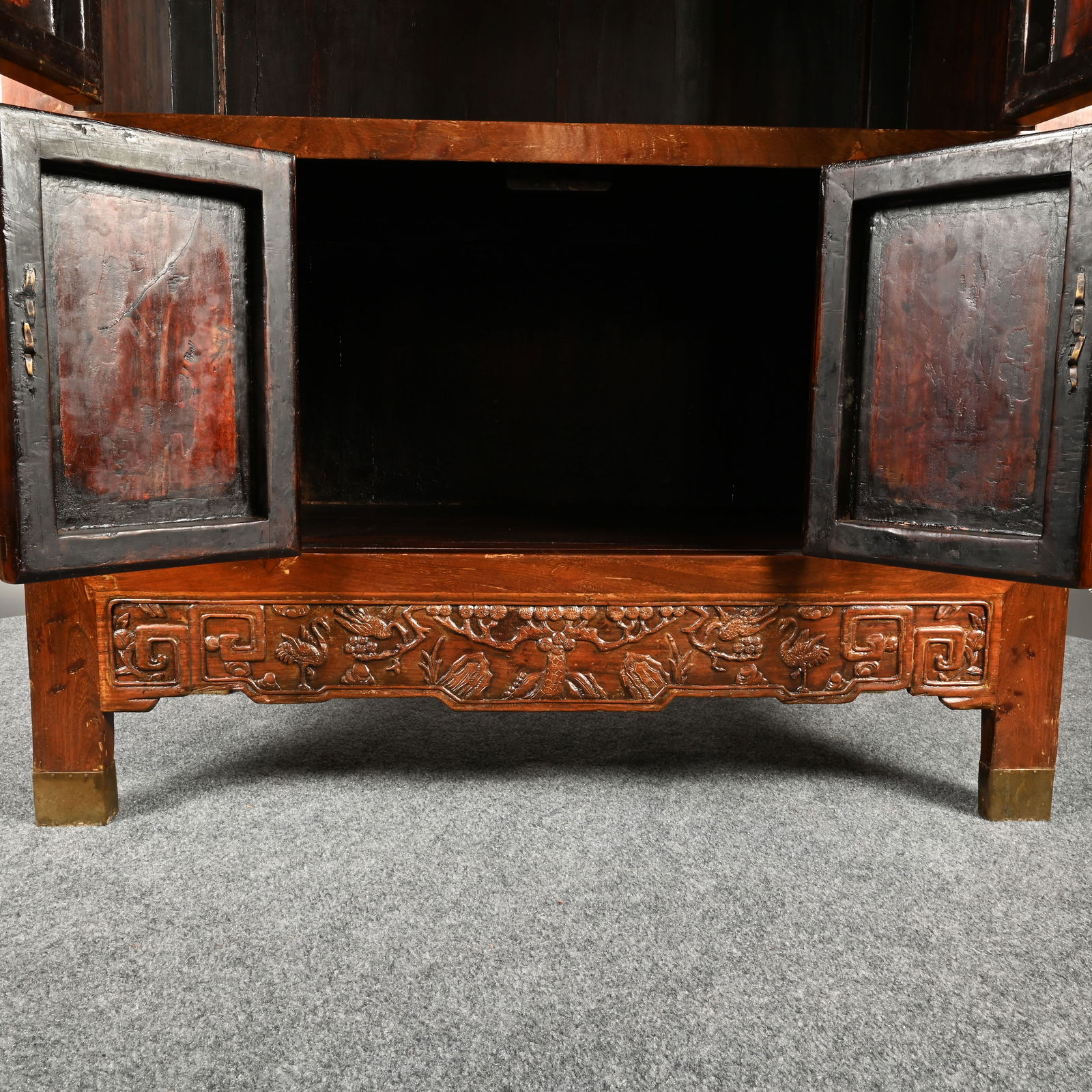 Chinese Hardwood Compound Cabinet - 11