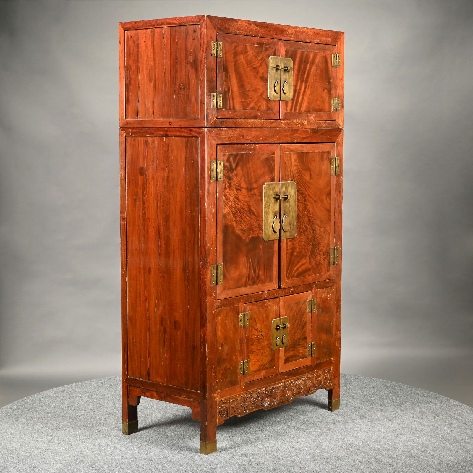Chinese Hardwood Compound Cabinet (1 of 11)