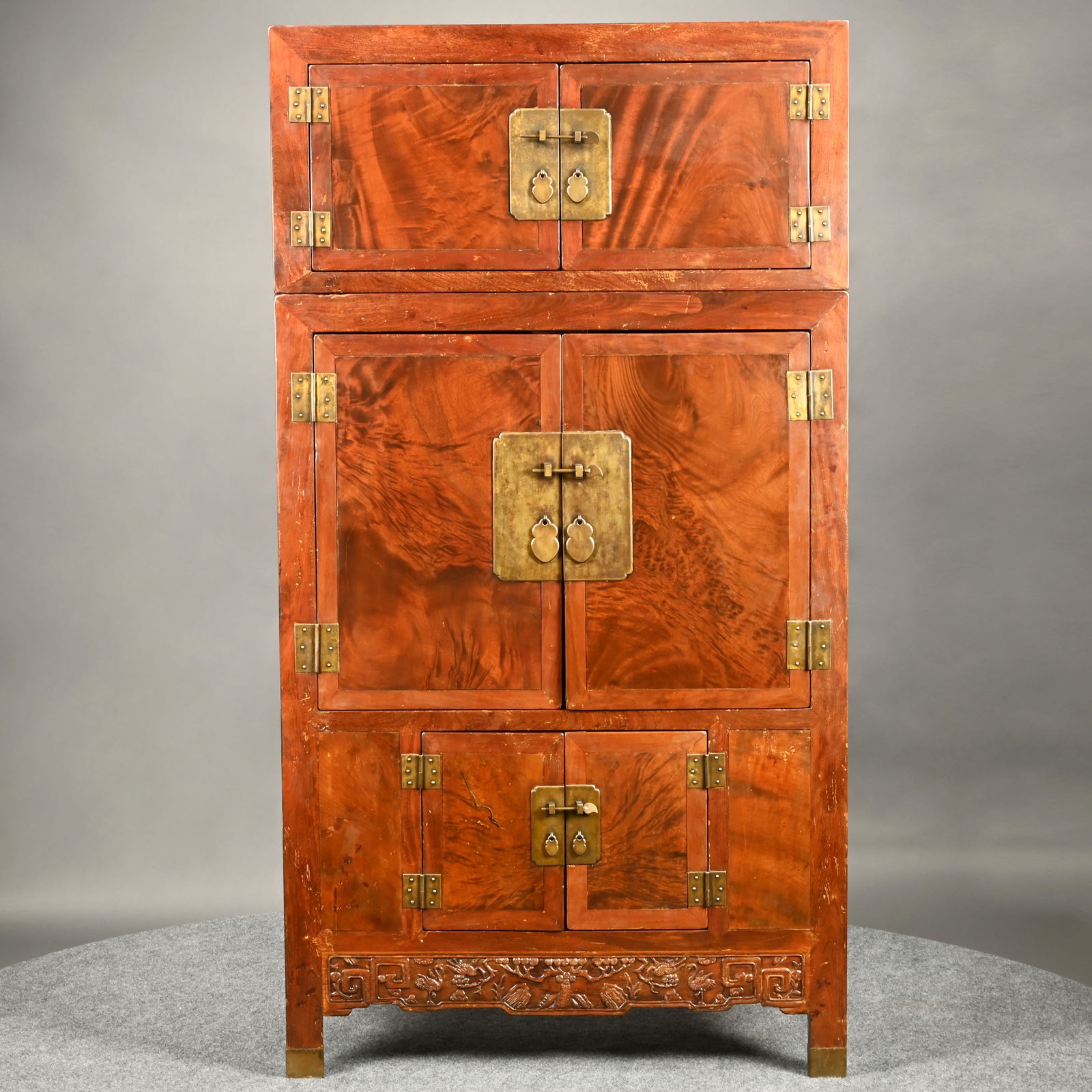 Chinese Hardwood Compound Cabinet - 2
