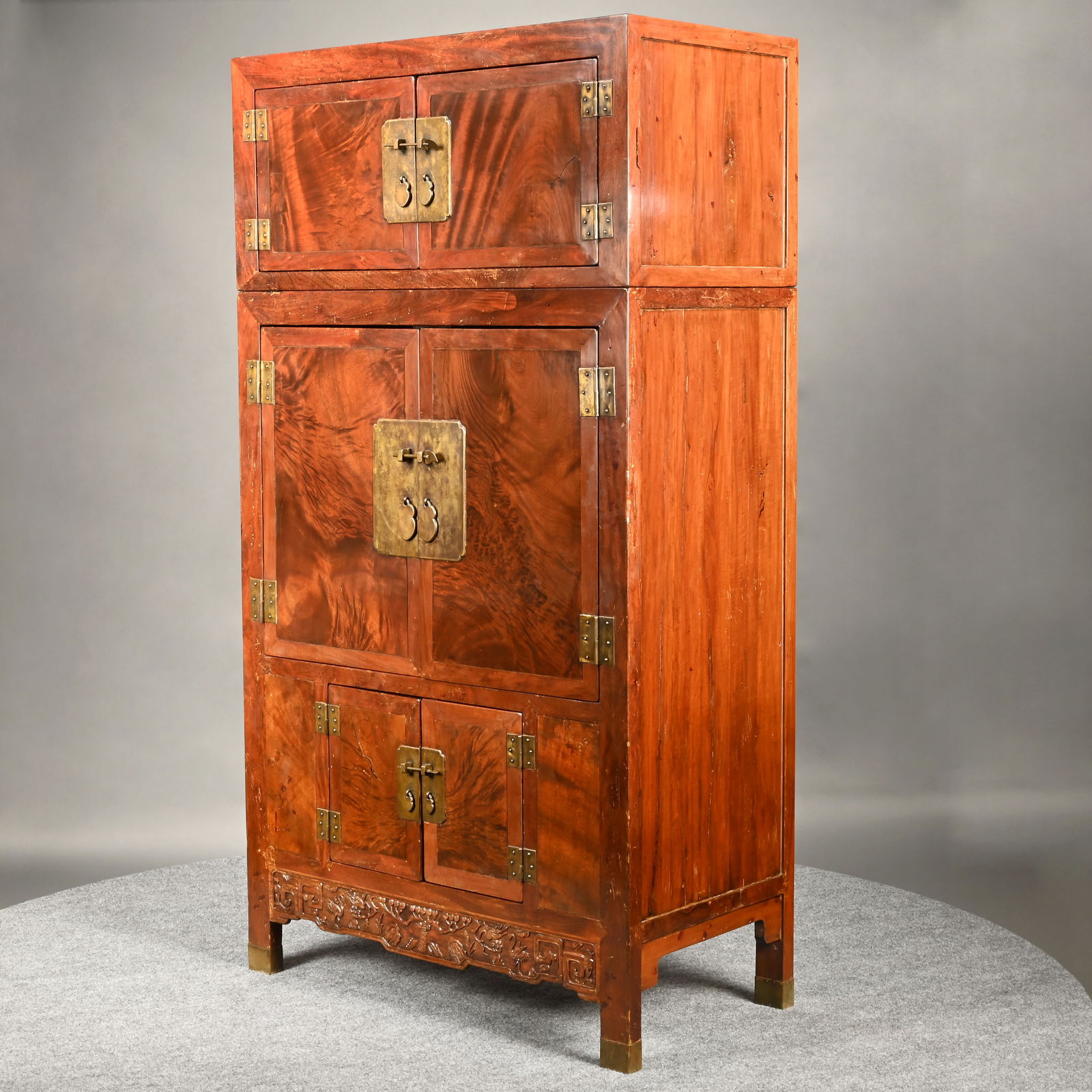 Chinese Hardwood Compound Cabinet - 3