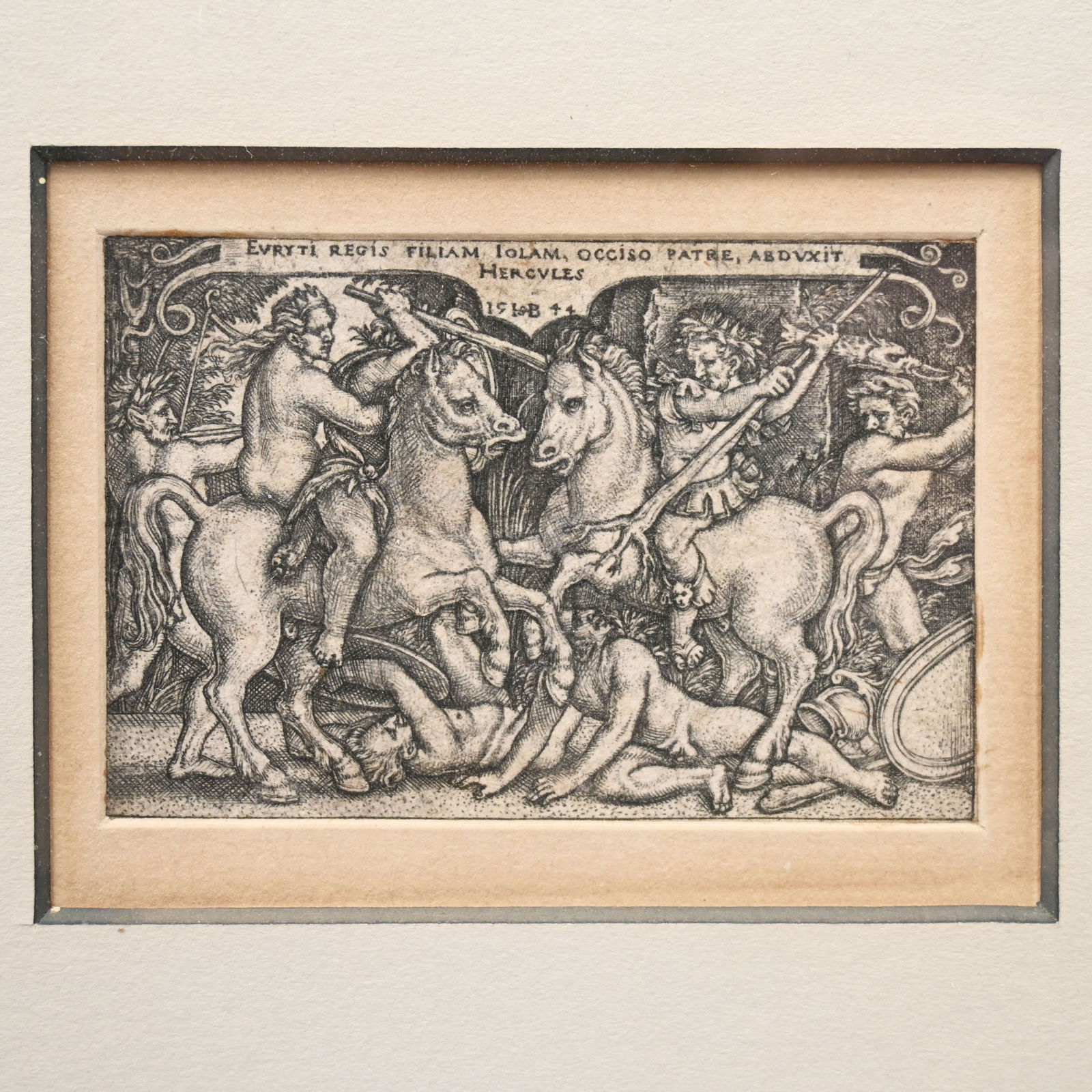 After Hans Sebald Beham - "The Labors of Hercules" (1 of 6)