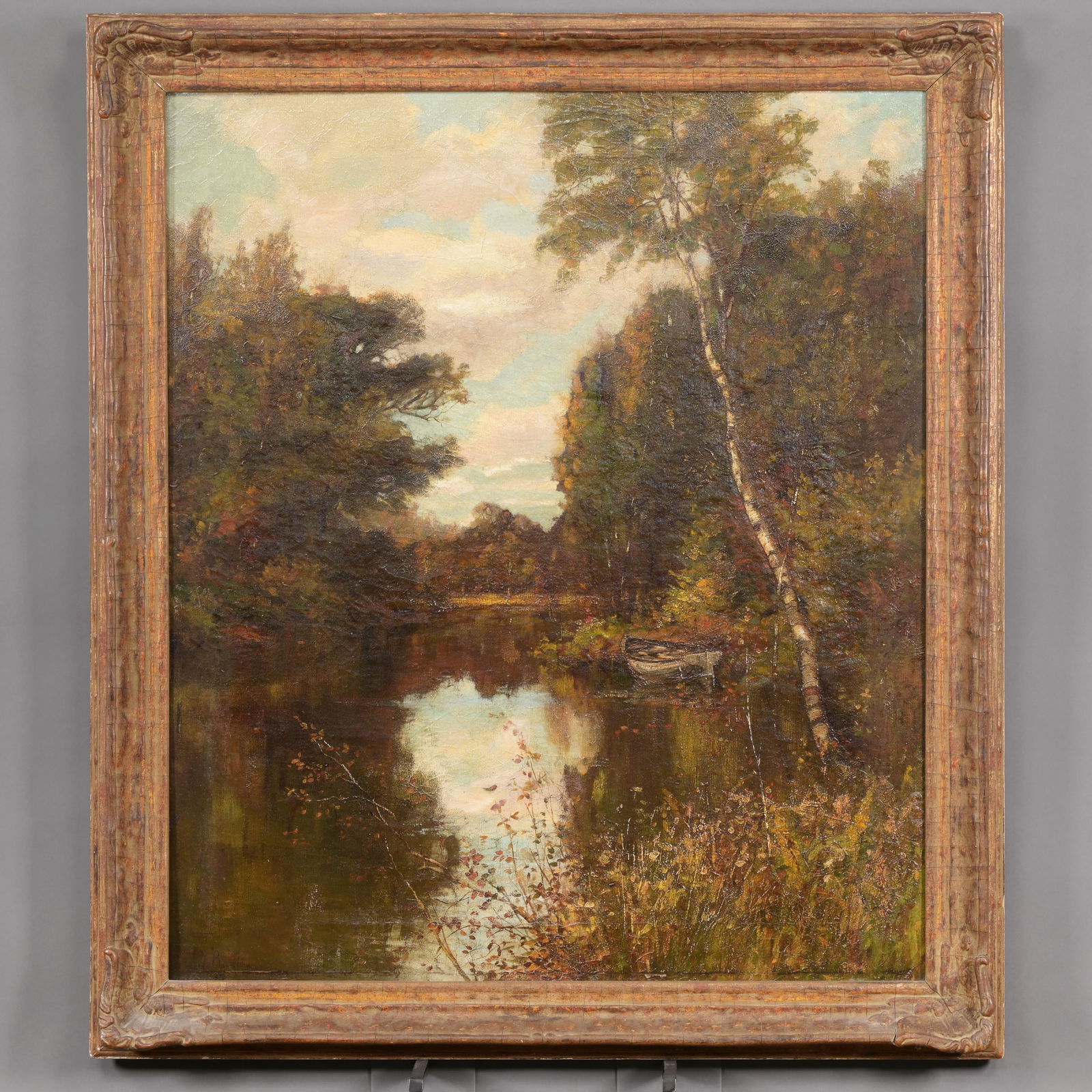 John Noble Barlow- River Landscape with Birch Tree (1 of 3)