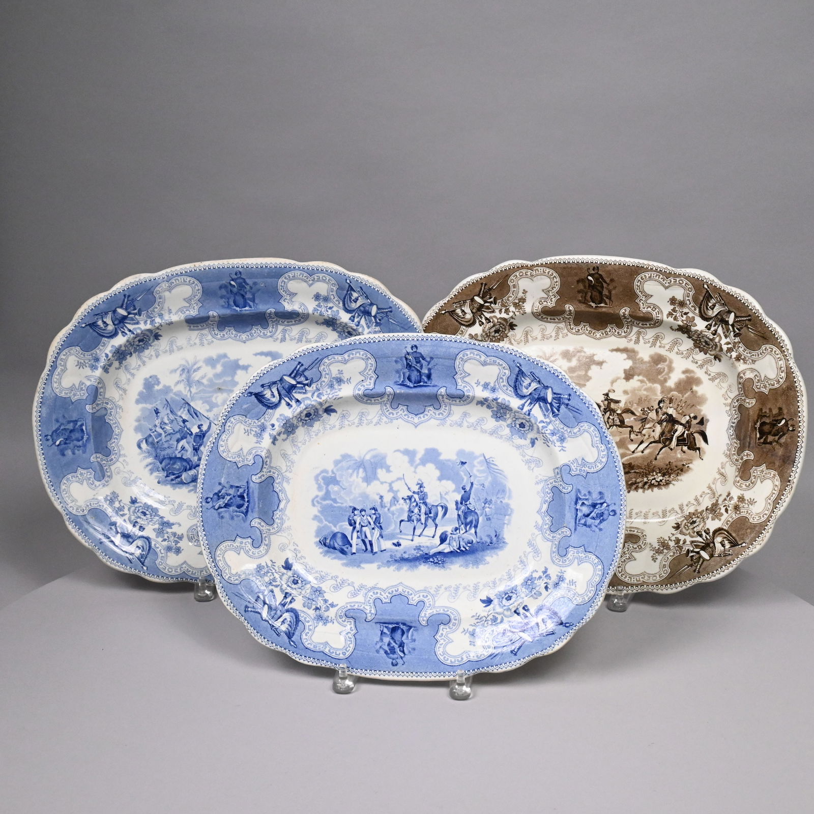 'Texian Campaigne' Series, Three Platters (1 of 10)