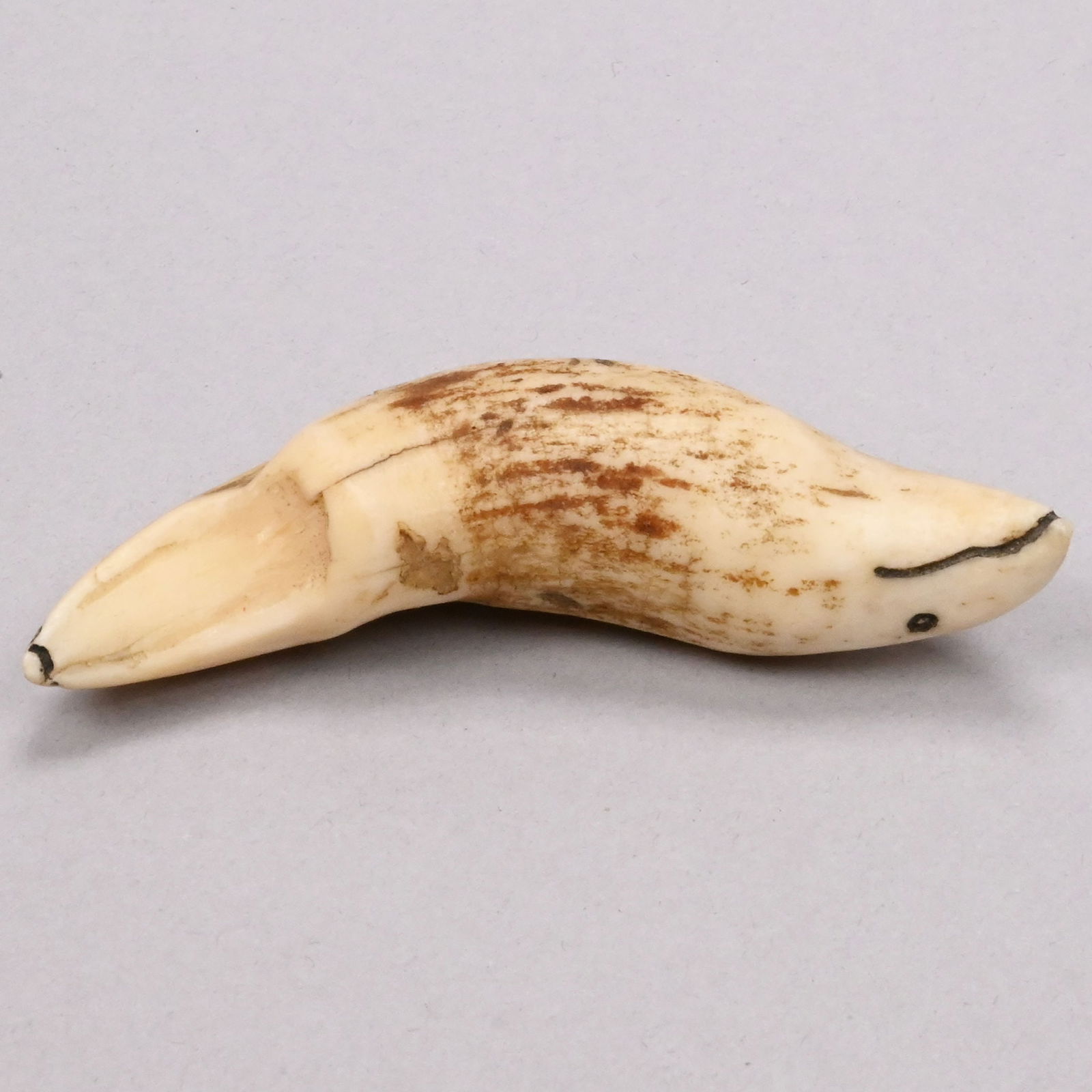 Six Inuit Carved Walrus and Whalebone Objects - 15