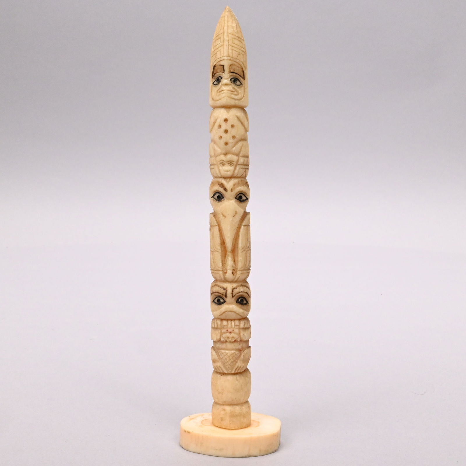 Six Inuit Carved Walrus and Whalebone Objects - 2