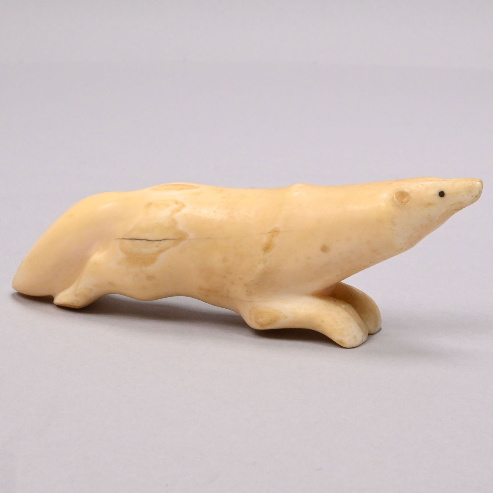 Six Inuit Carved Walrus and Whalebone Objects - 9