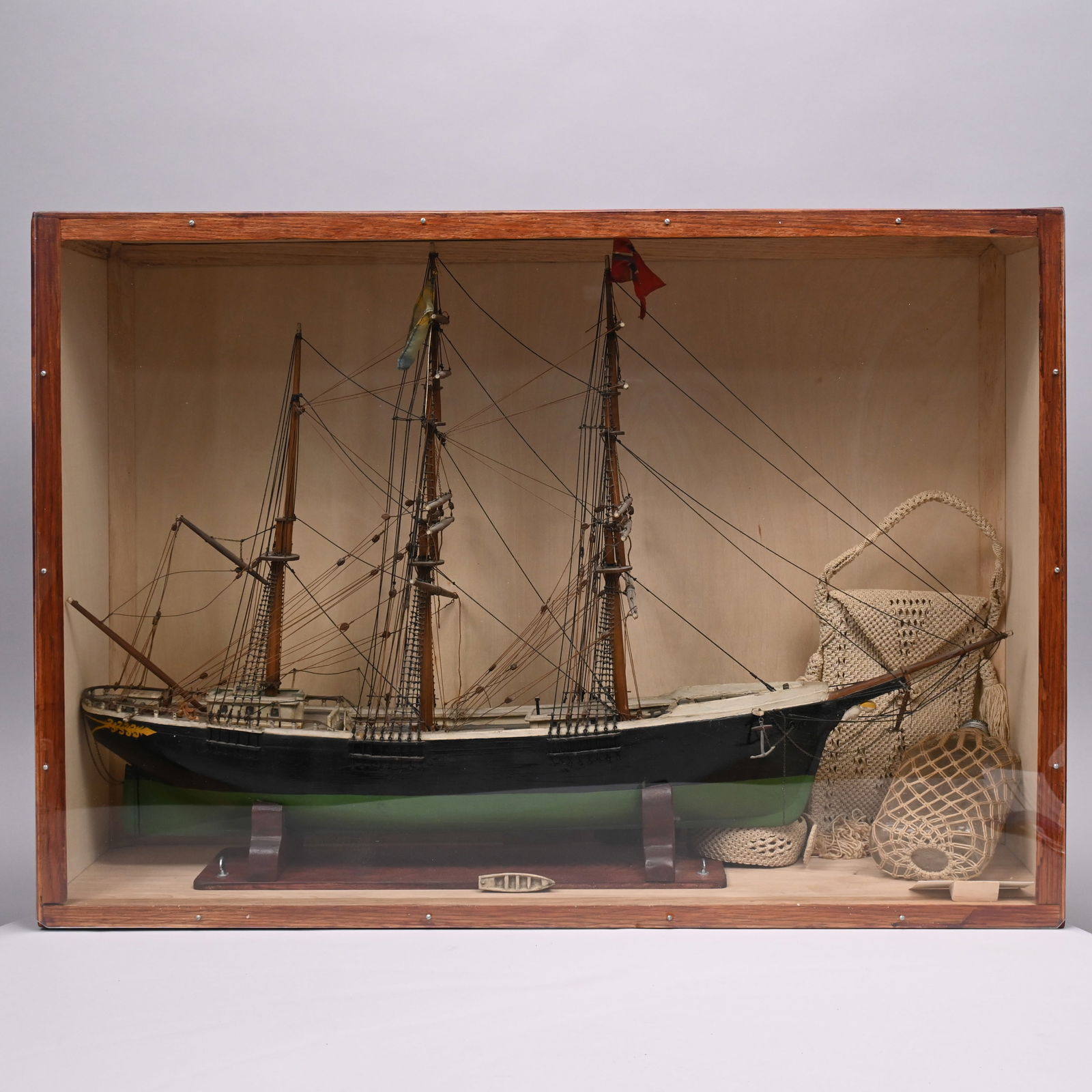 Cased Ship Model of "Ruth Helene," Scarboro, Maine (1 of 5)