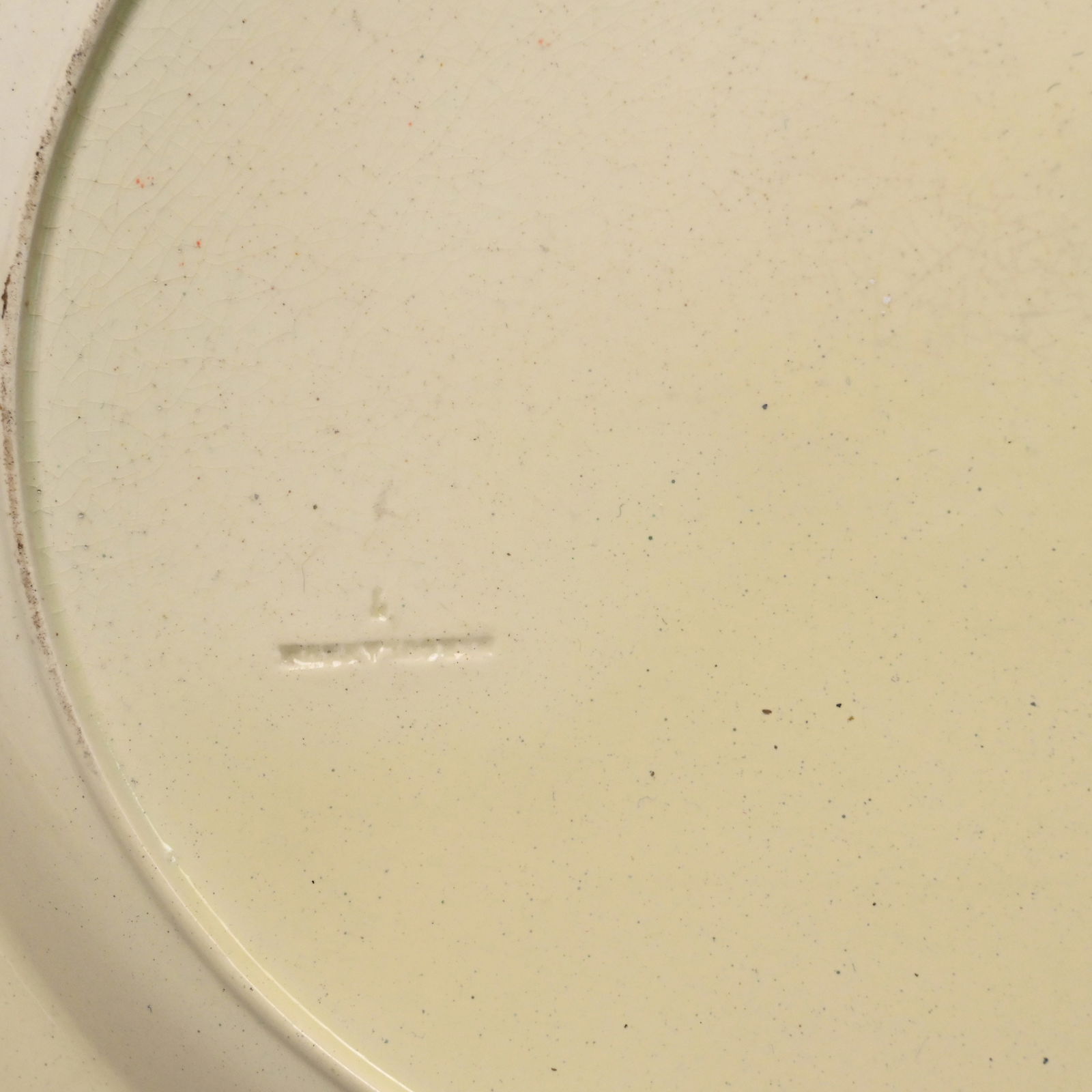 Four English Creamware Transfer-Printed Plates - 4