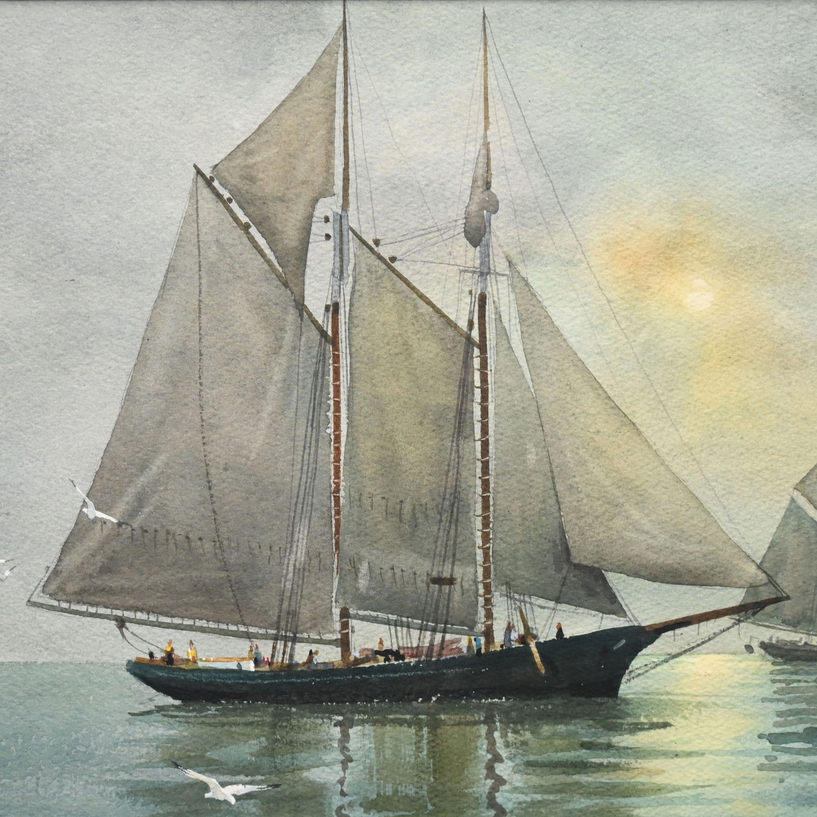 Donald Allen Mosher - "Mist Over Gloucester" - 2