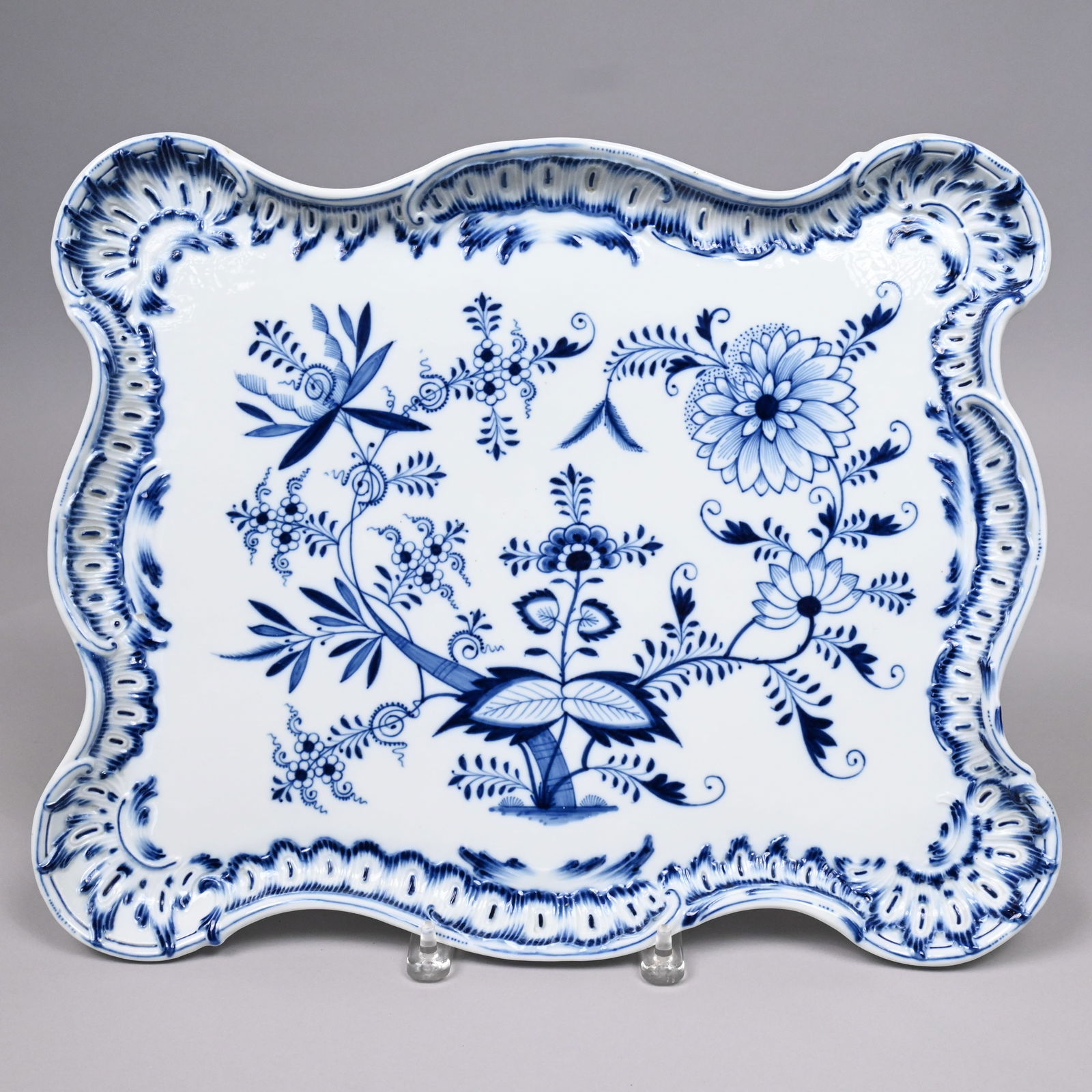 German Porcelain 'Blue Onion' Pattern Tray,Meissen (1 of 5)