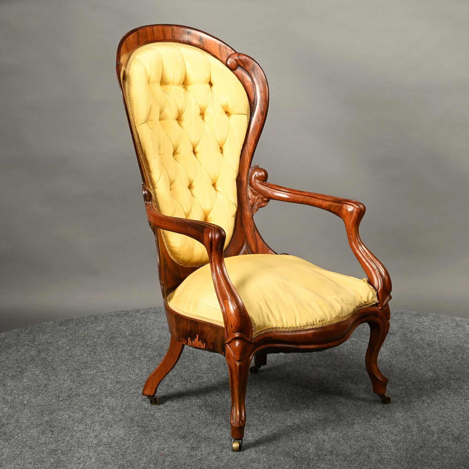 John Henry Belter Laminated Rosewood Armchair (1 of 8)