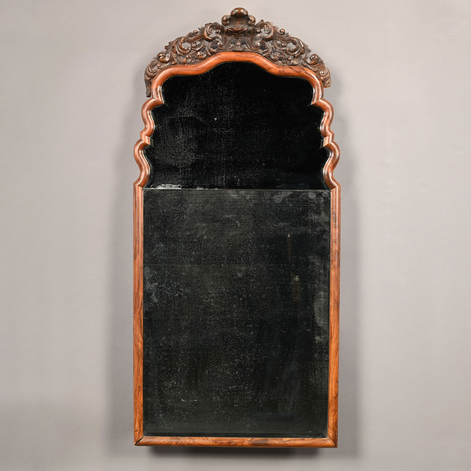 Queen Anne/ George I Rosewood Looking Glass (1 of 4)