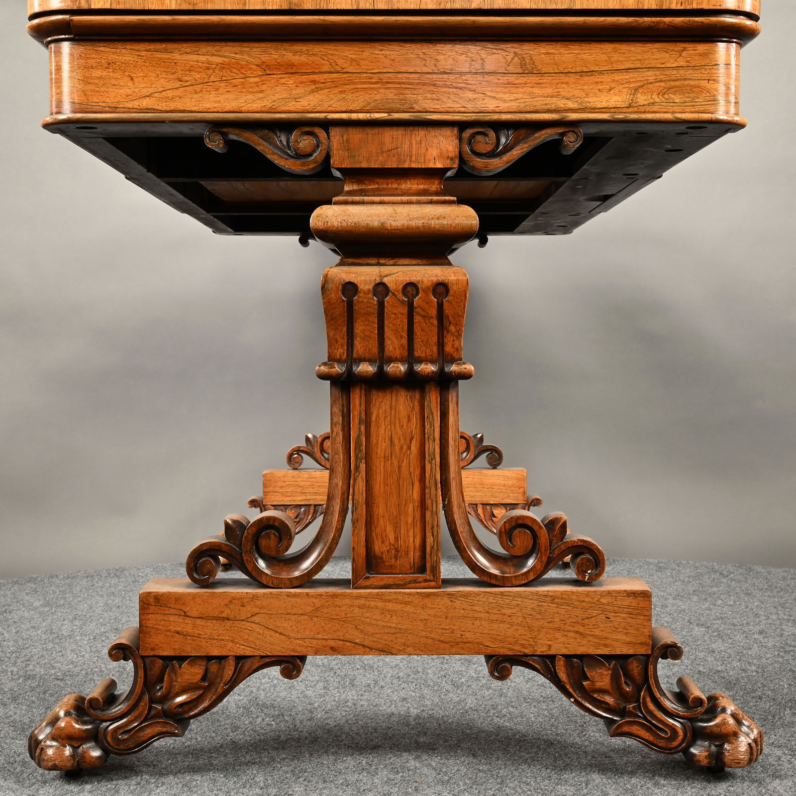 Late Regency Rosewood Library Table - 10