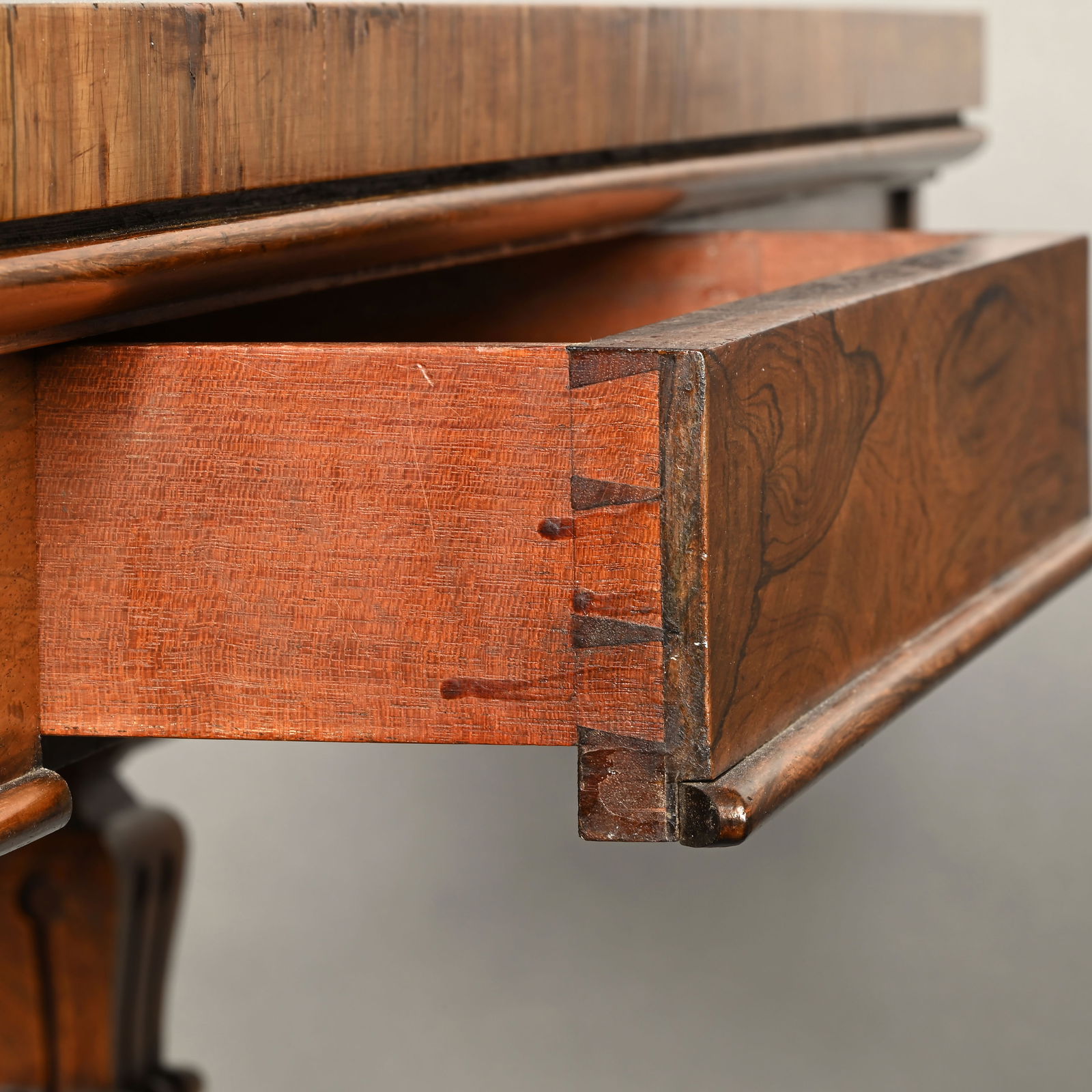 Late Regency Rosewood Library Table - 11