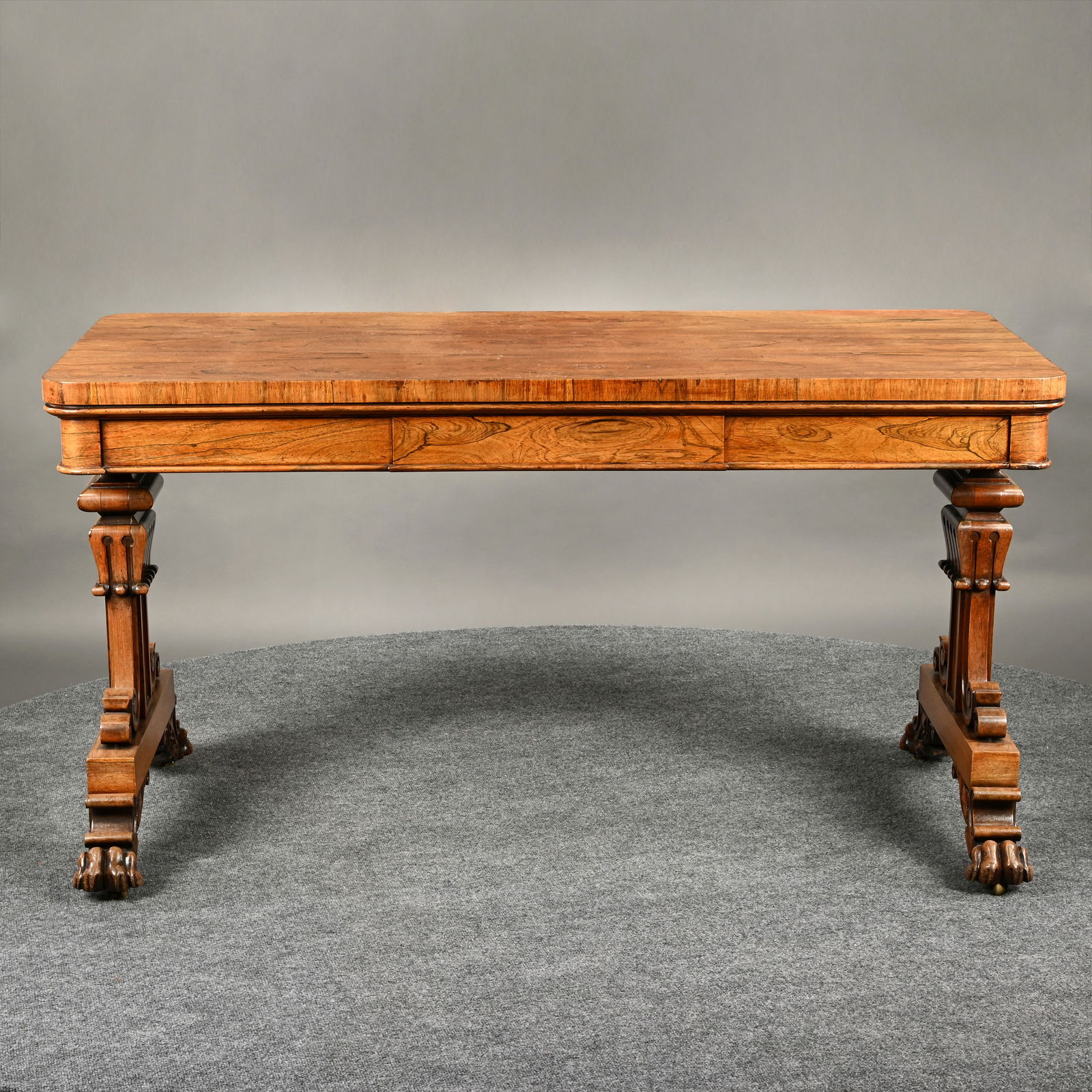 Late Regency Rosewood Library Table - 2