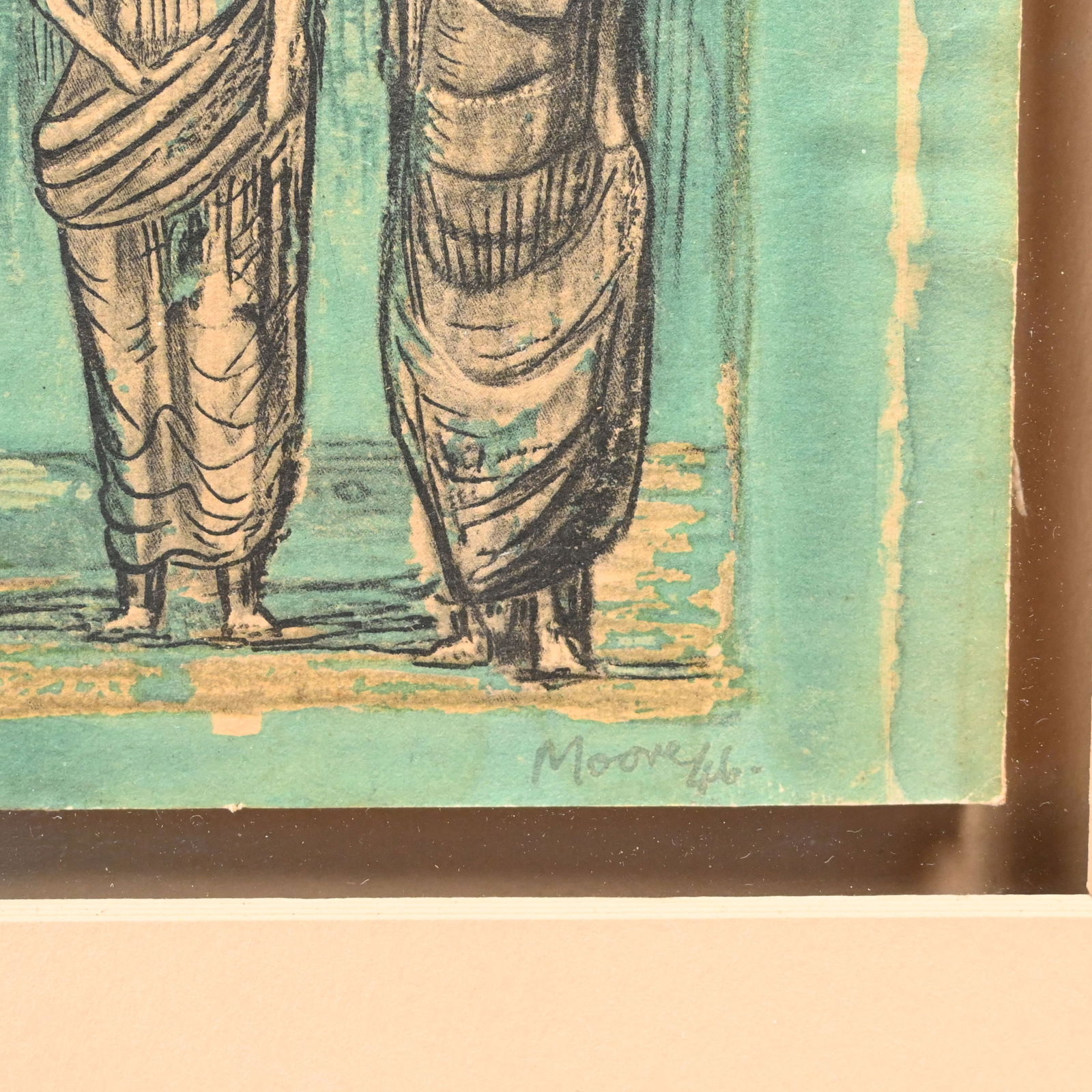 Henry Moore - Sketches for Three Standing Figures - 4