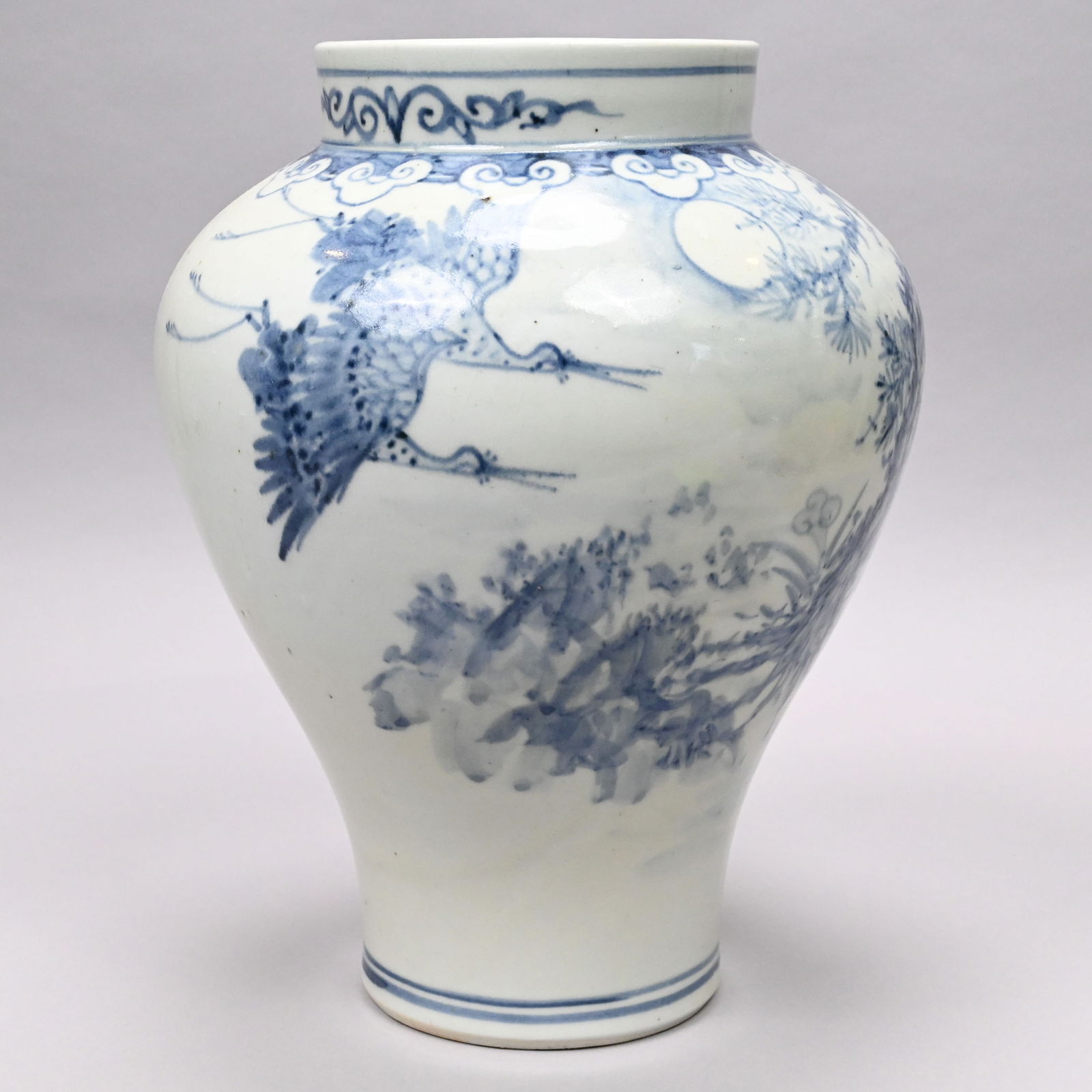 Korean Blue and White Porcelain Vase (1 of 6)