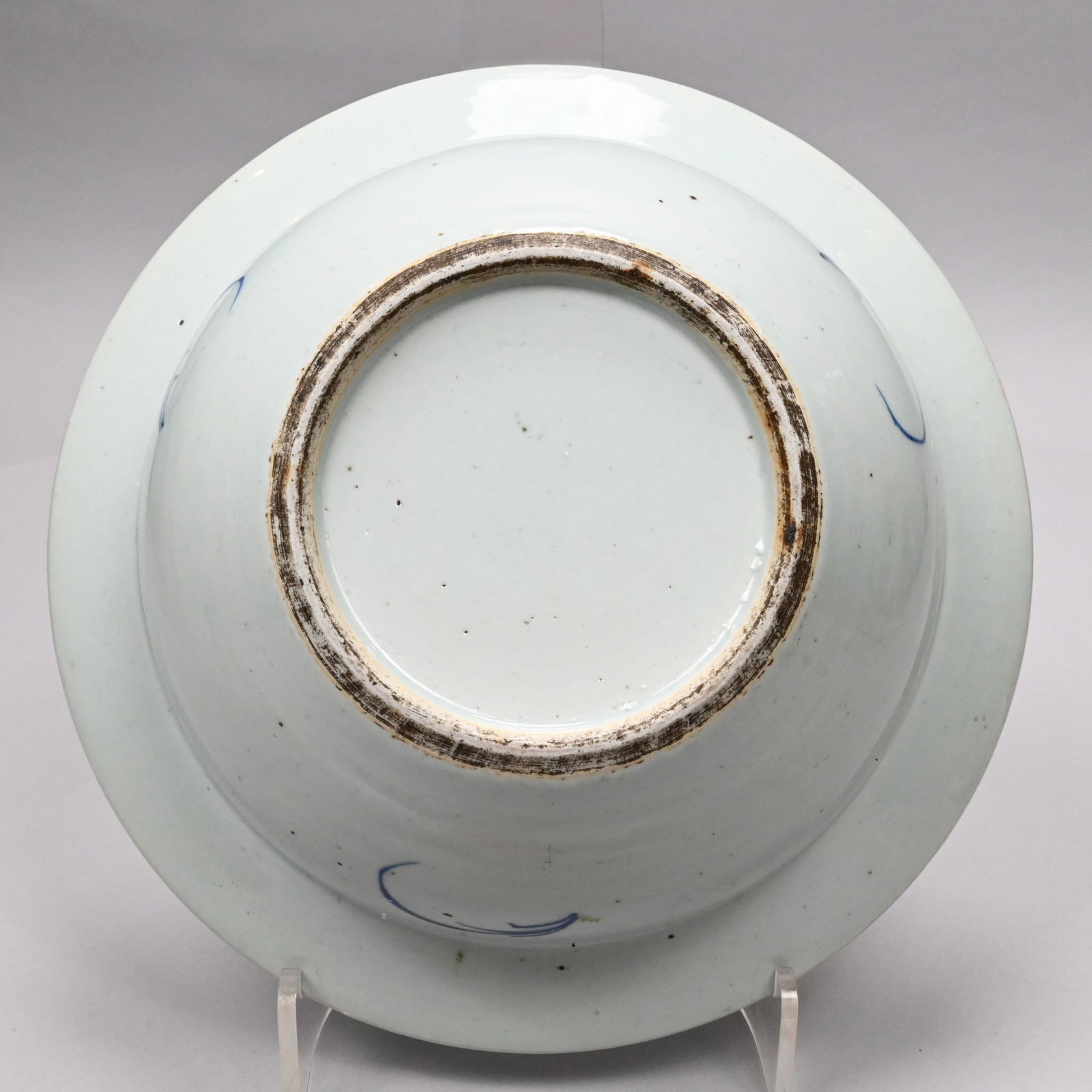 Chinese Export Porcelain Peony Scroll Basin - 6