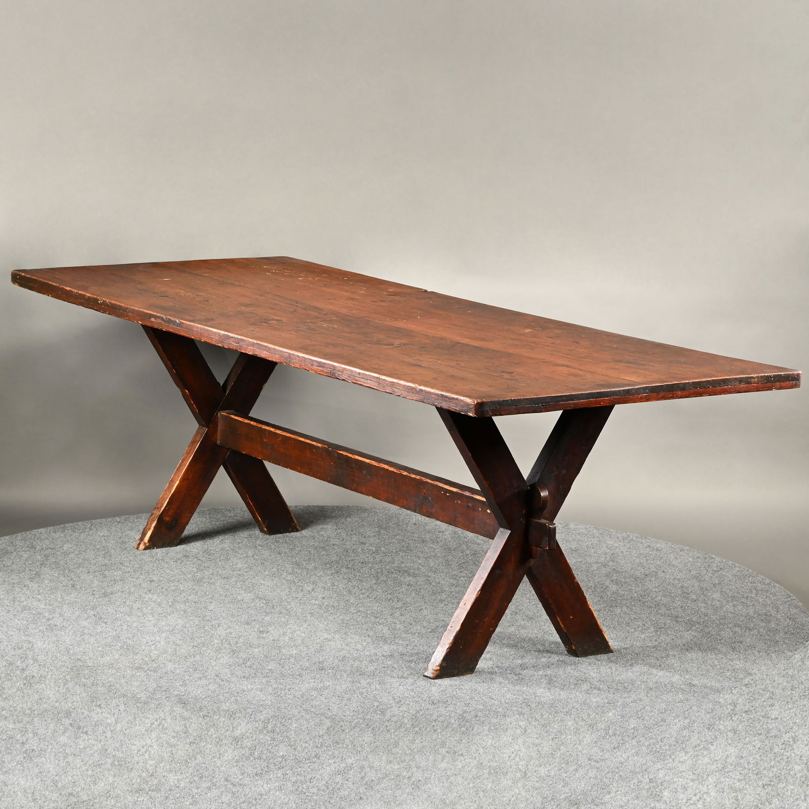 American Pine Sawbuck Dining Table - 6