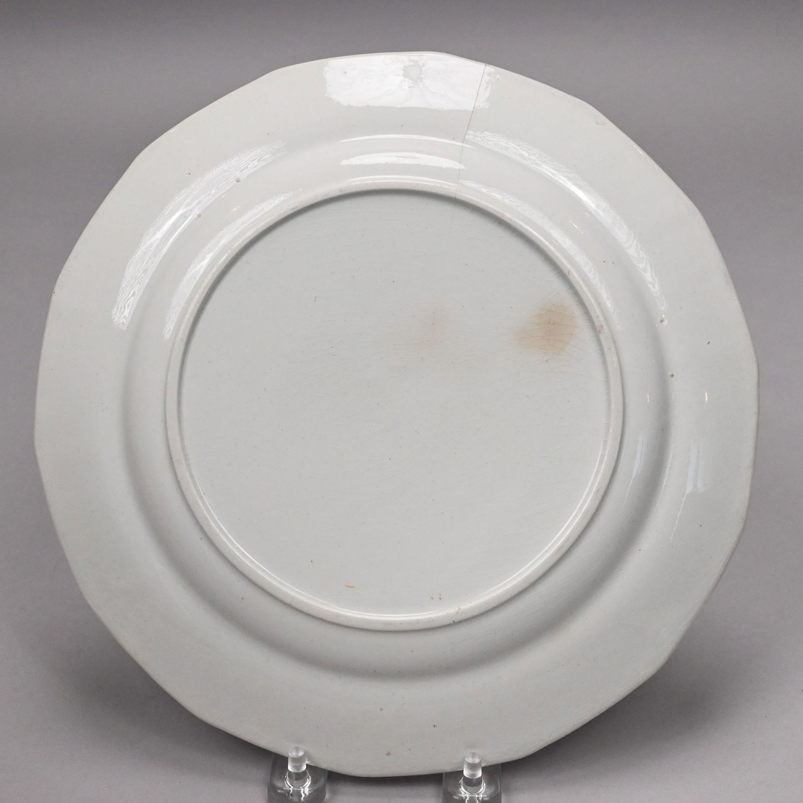 Two English Spatterware and Painted Plates - 6