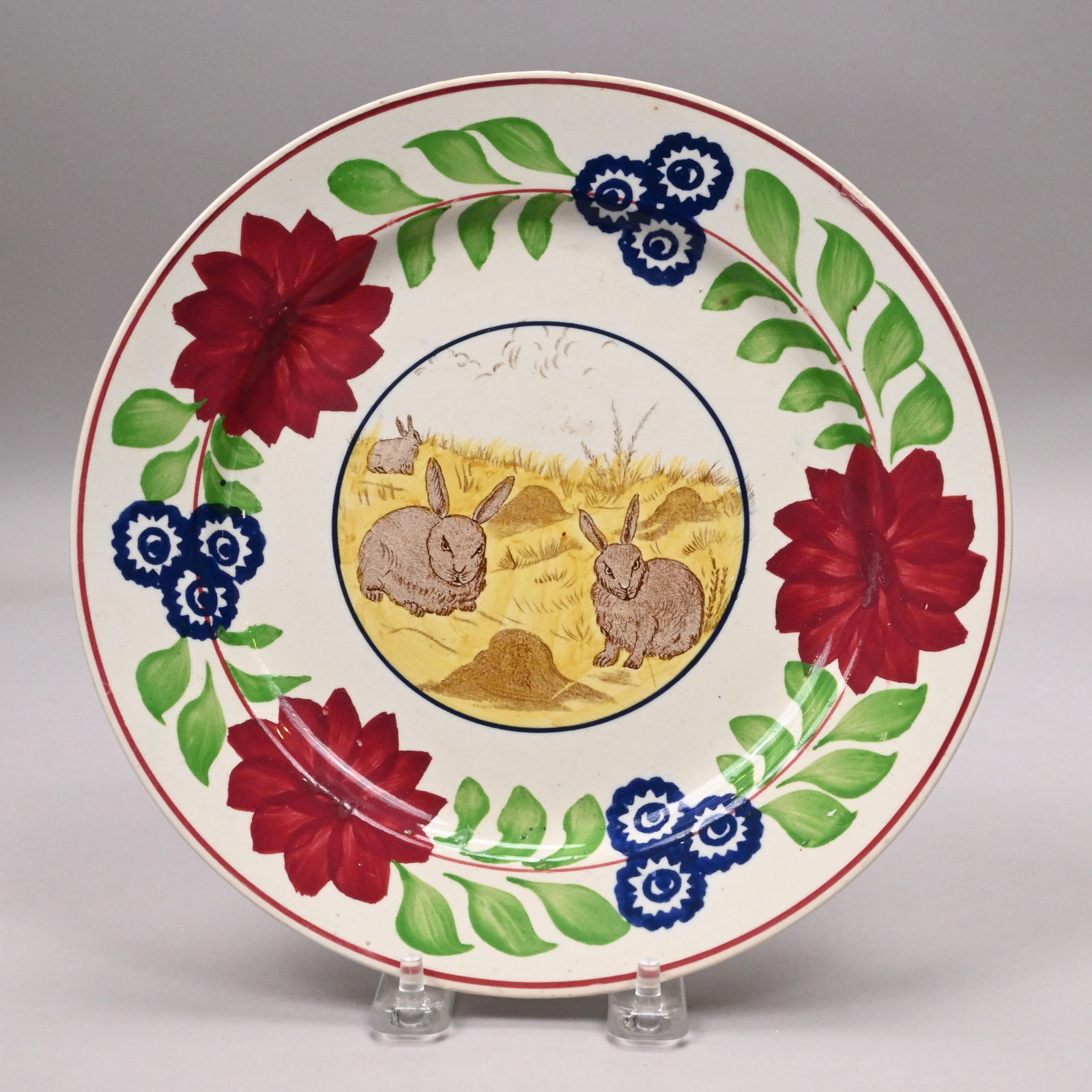 English Transfer-Printed & Stick Sponge Rabbitware - 10